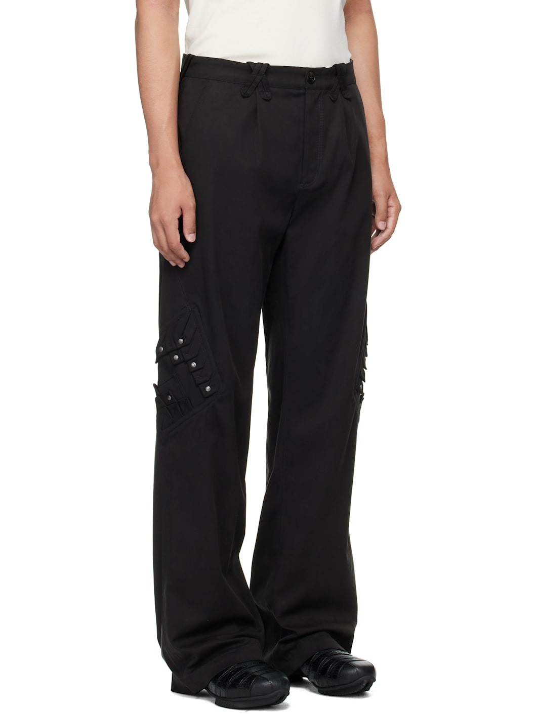 Black Estike Trousers - 2