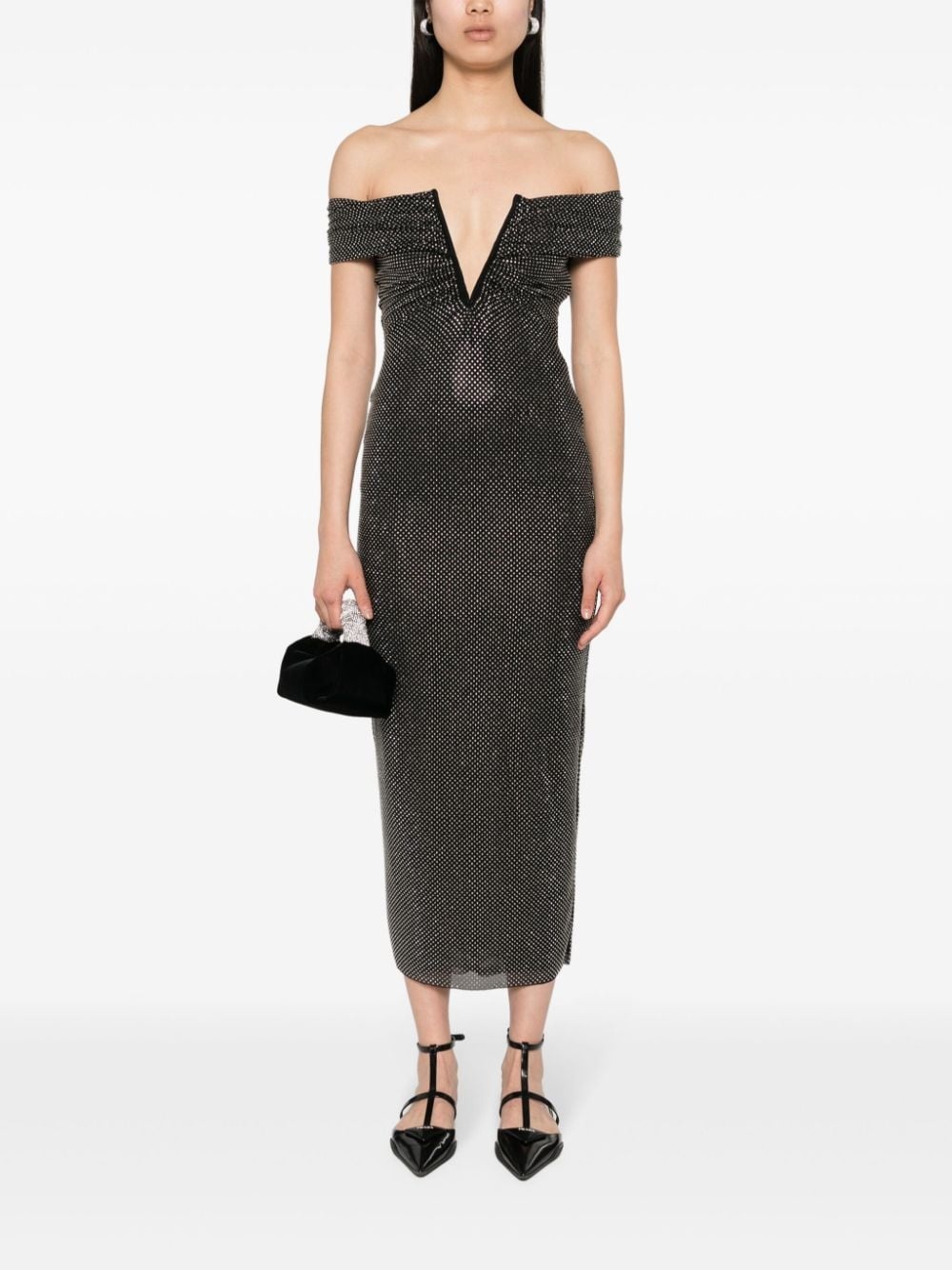 rhinestone-embellished maxi dress - 2
