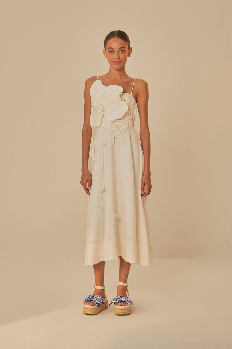 FARM RIO Ivory Scarf Espadrille Flatform Sandal outlook