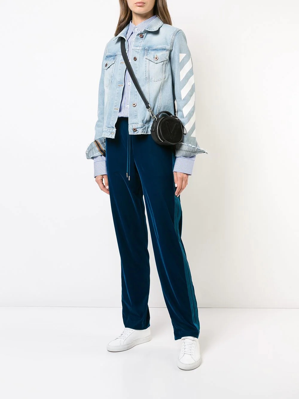 drawstring high-waist trousers - 2