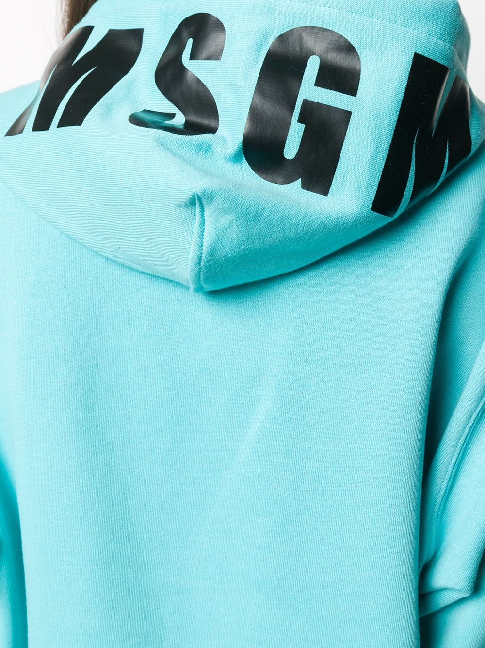 logo print hoodie - 5