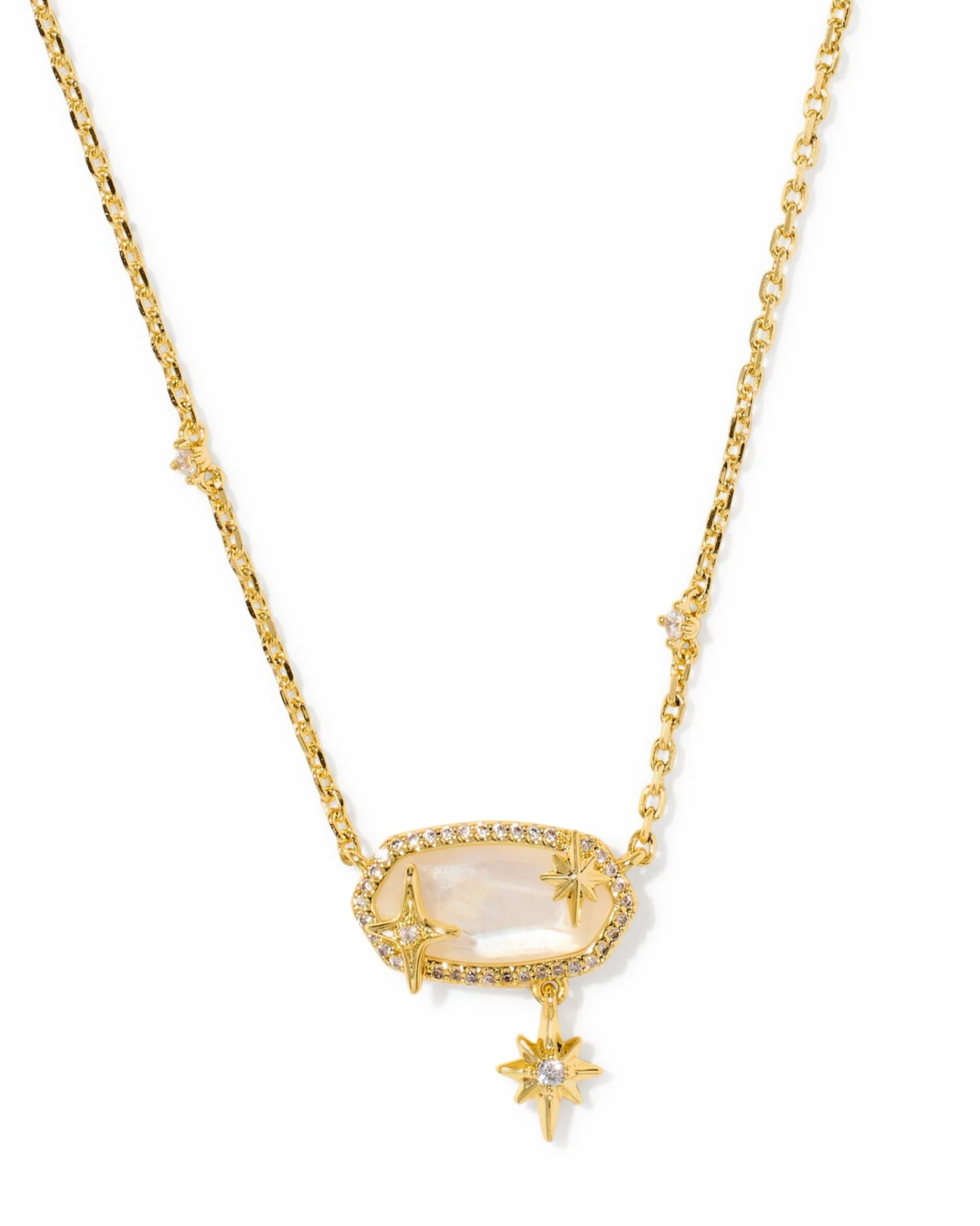 Elisa Star Gold Short Pendant Necklace - 1