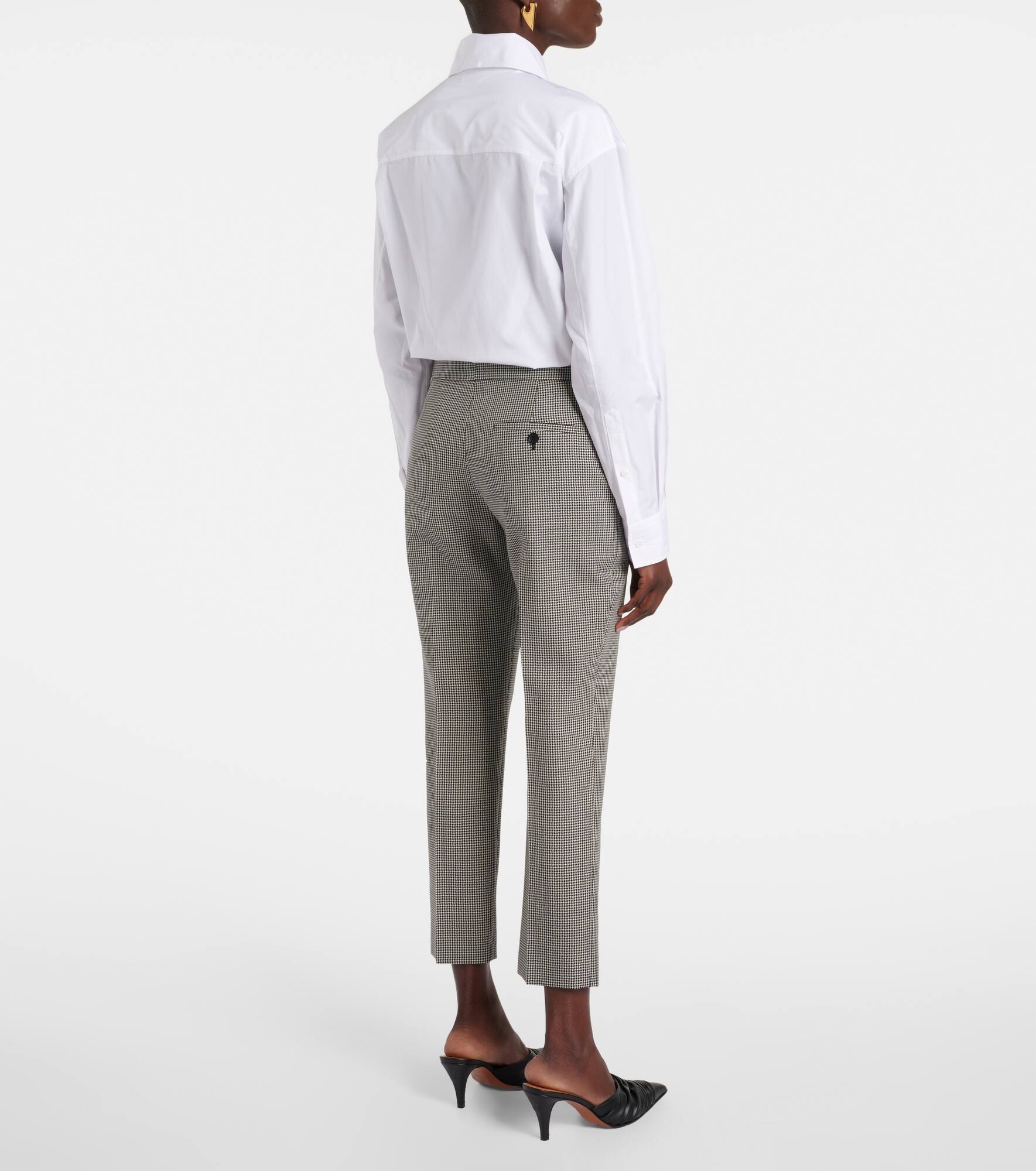 High-rise wool straight pants - 3