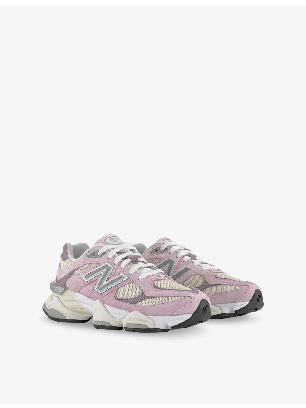 9060 Suede and Mesh Low-Top Trainers - 3