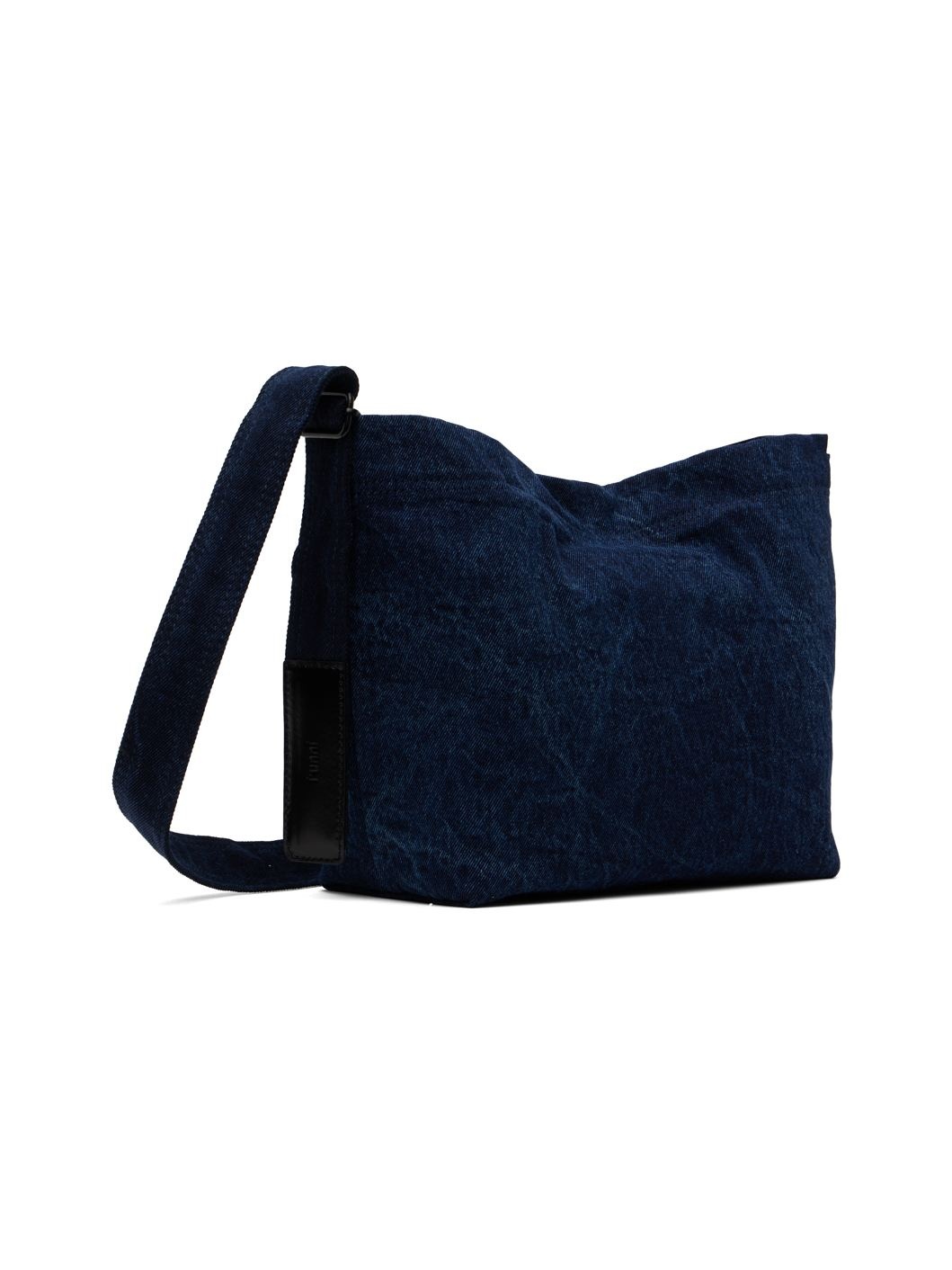 Blue Denim Cross Messenger Bag - 3