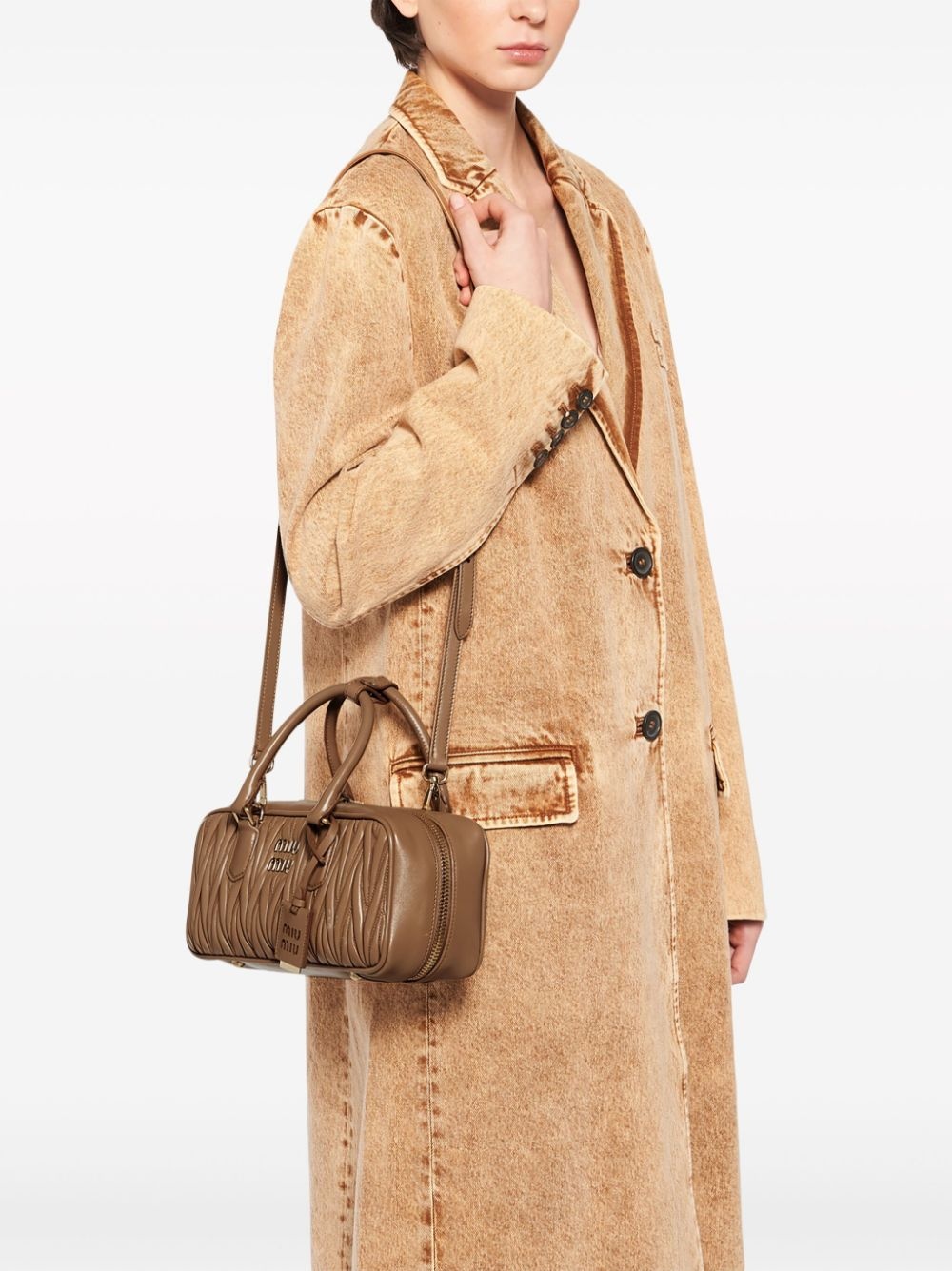 Arcadie nappa leather tote bag - 3