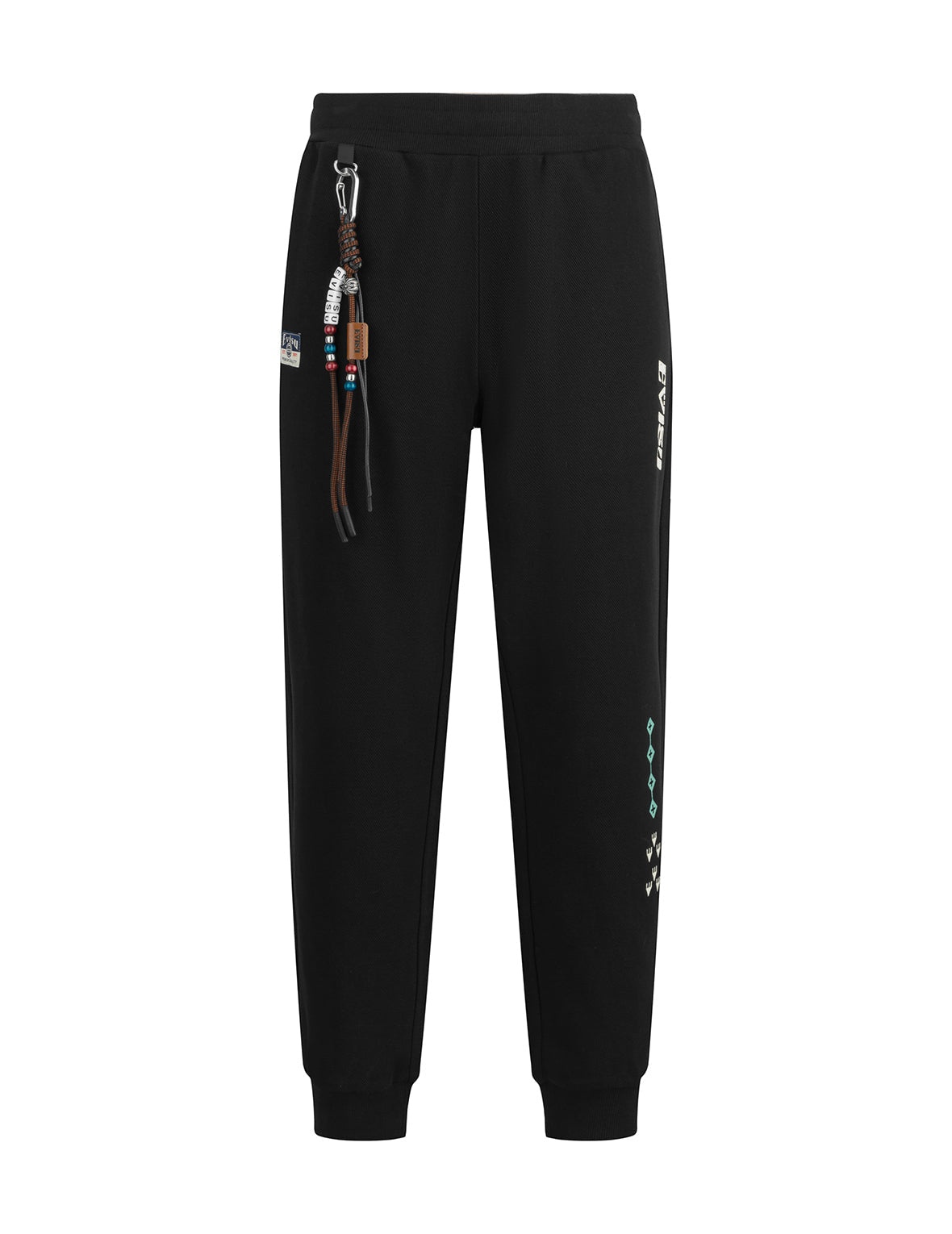 Totem Seagull Embroidery Straight Fit Sweatpants - 10
