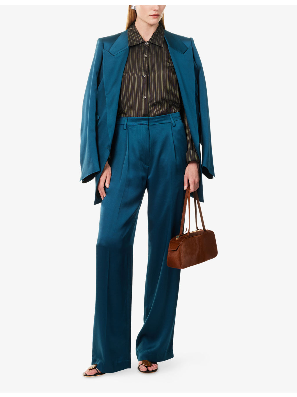 Portias Wide-Leg Crepe Trousers - 2
