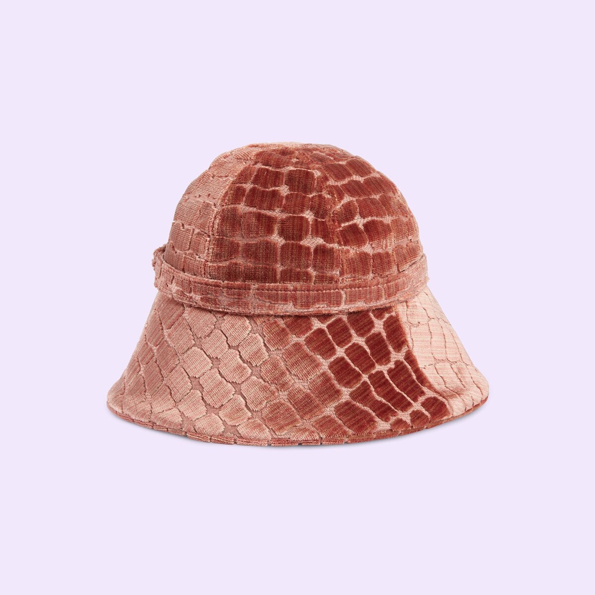 Velvet bucket hat with tiger head - 3
