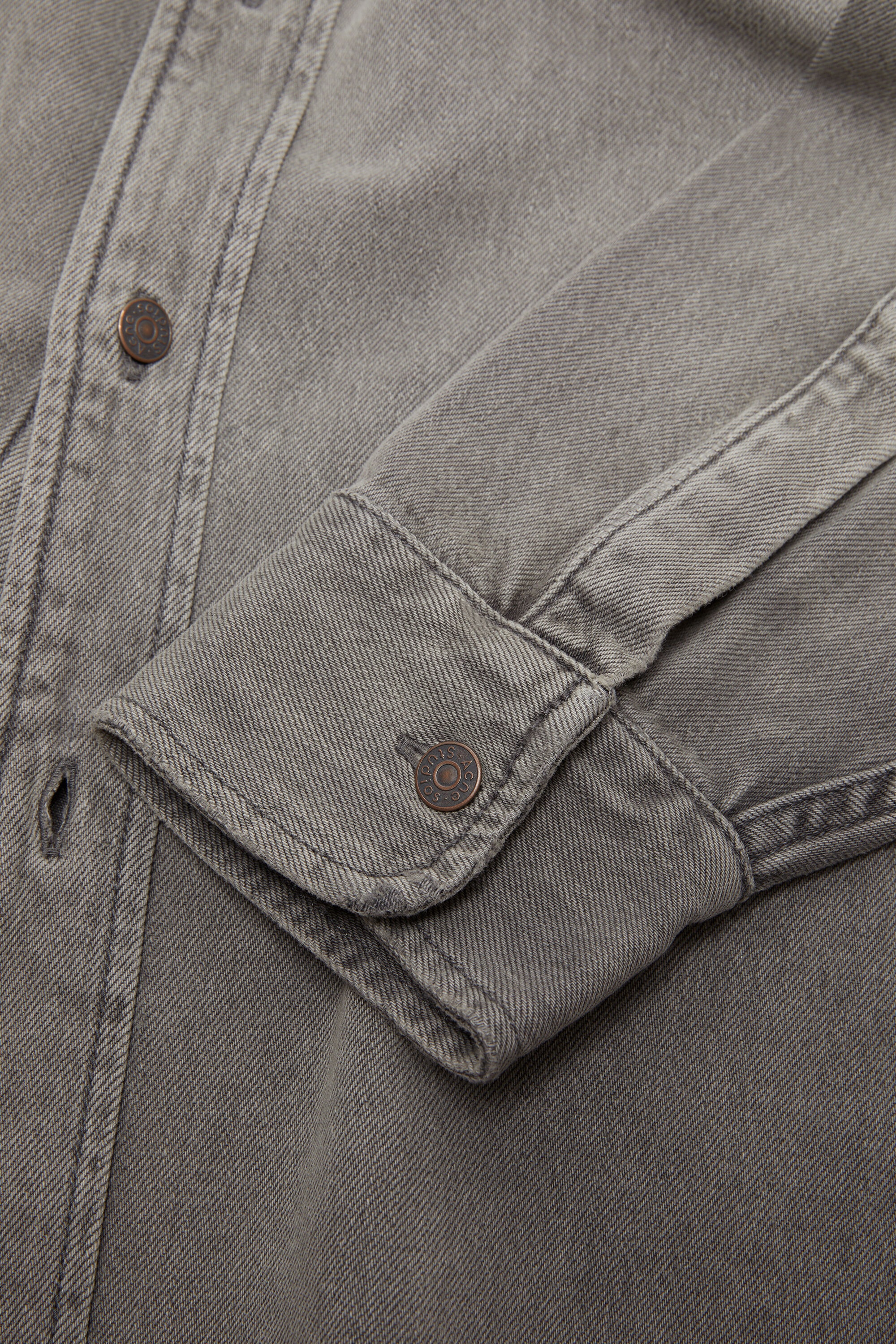 Denim shirt - Loose fit - Anthracite grey - 5