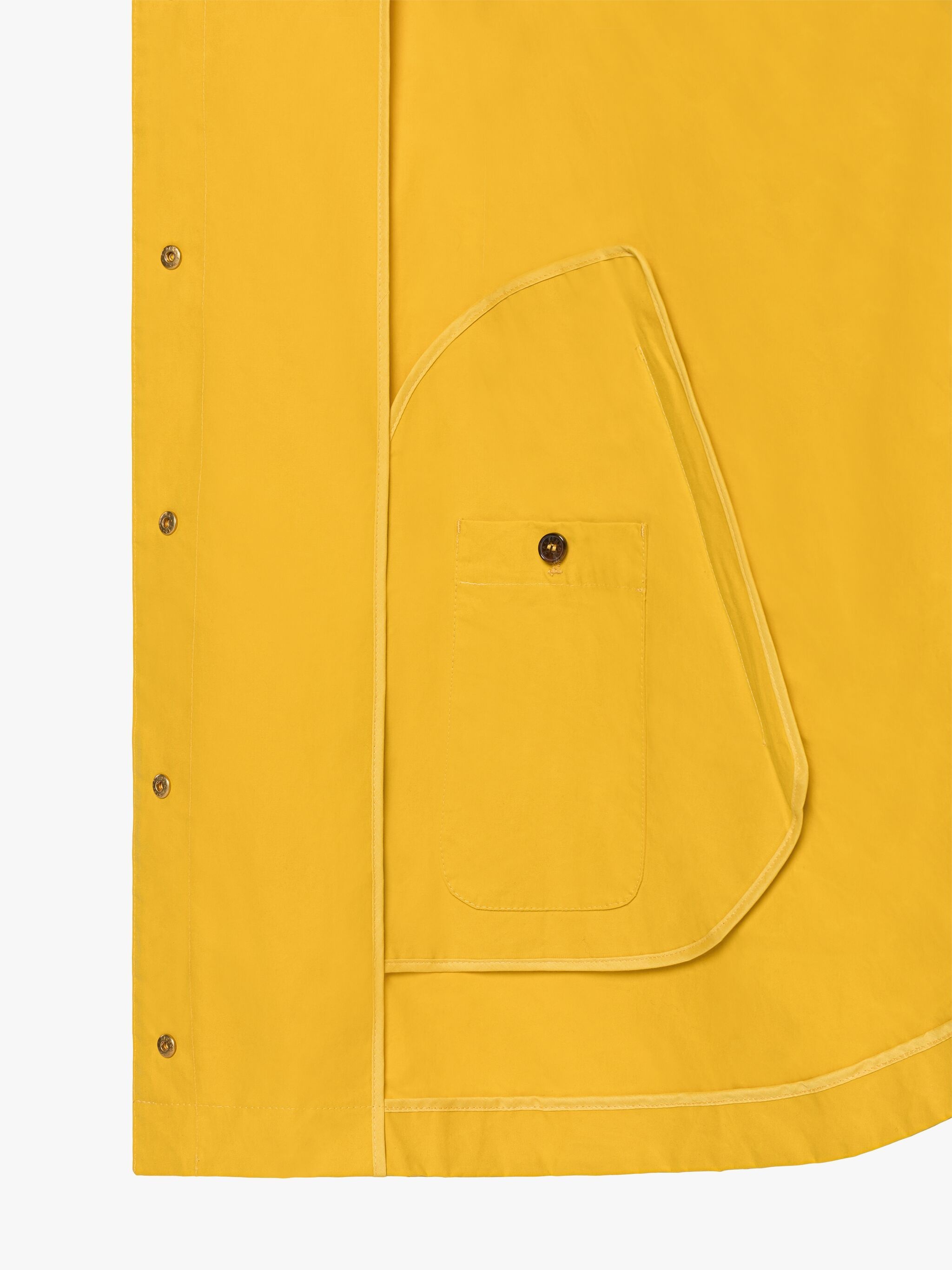 CORA YELLOW WAXED COTTON FIELD COAT - 6