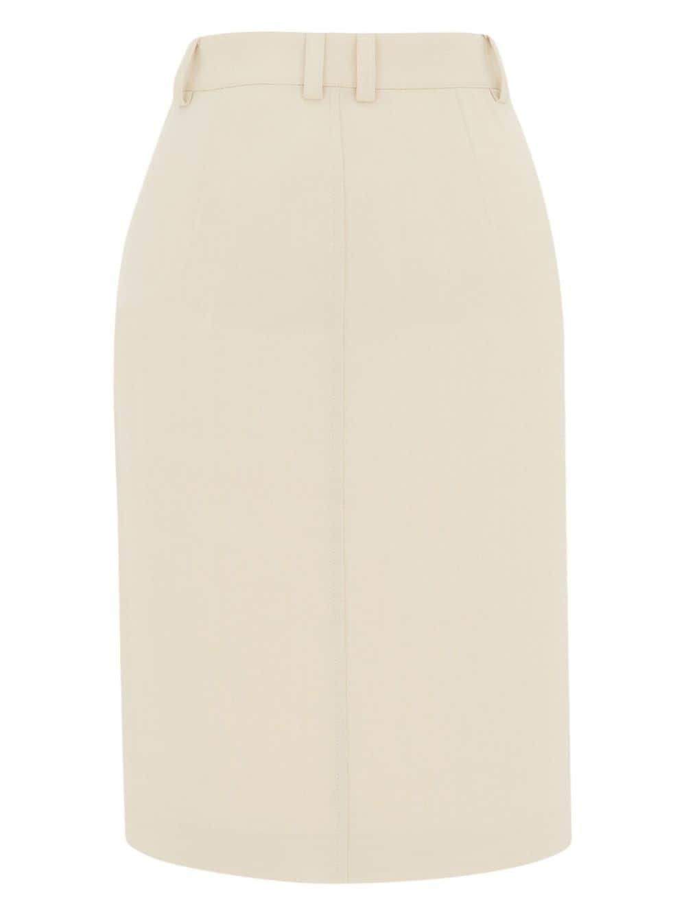 buttoned-up pencil midi skirt - 2