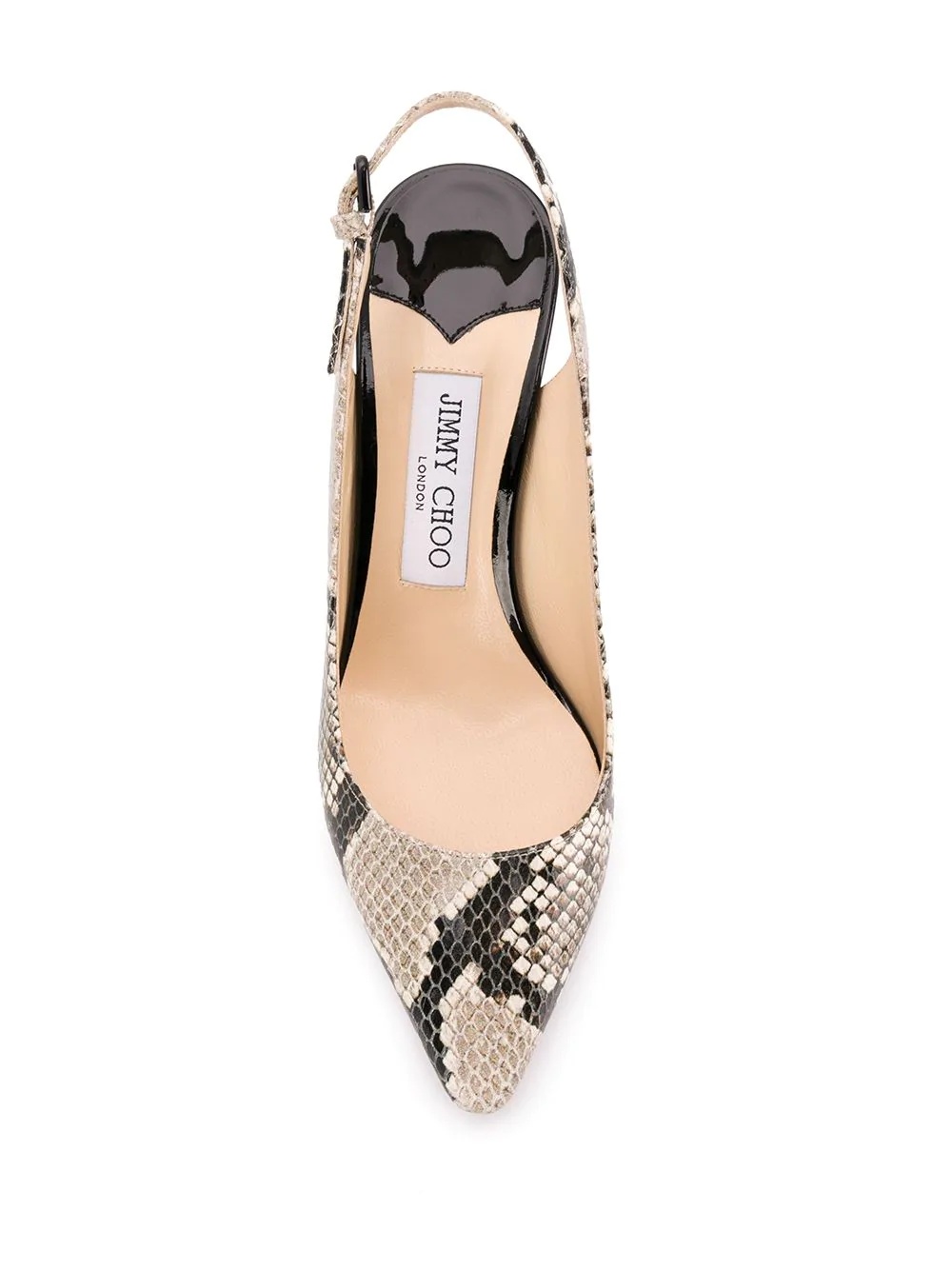 Erin 85mm snake-effect pumps - 4