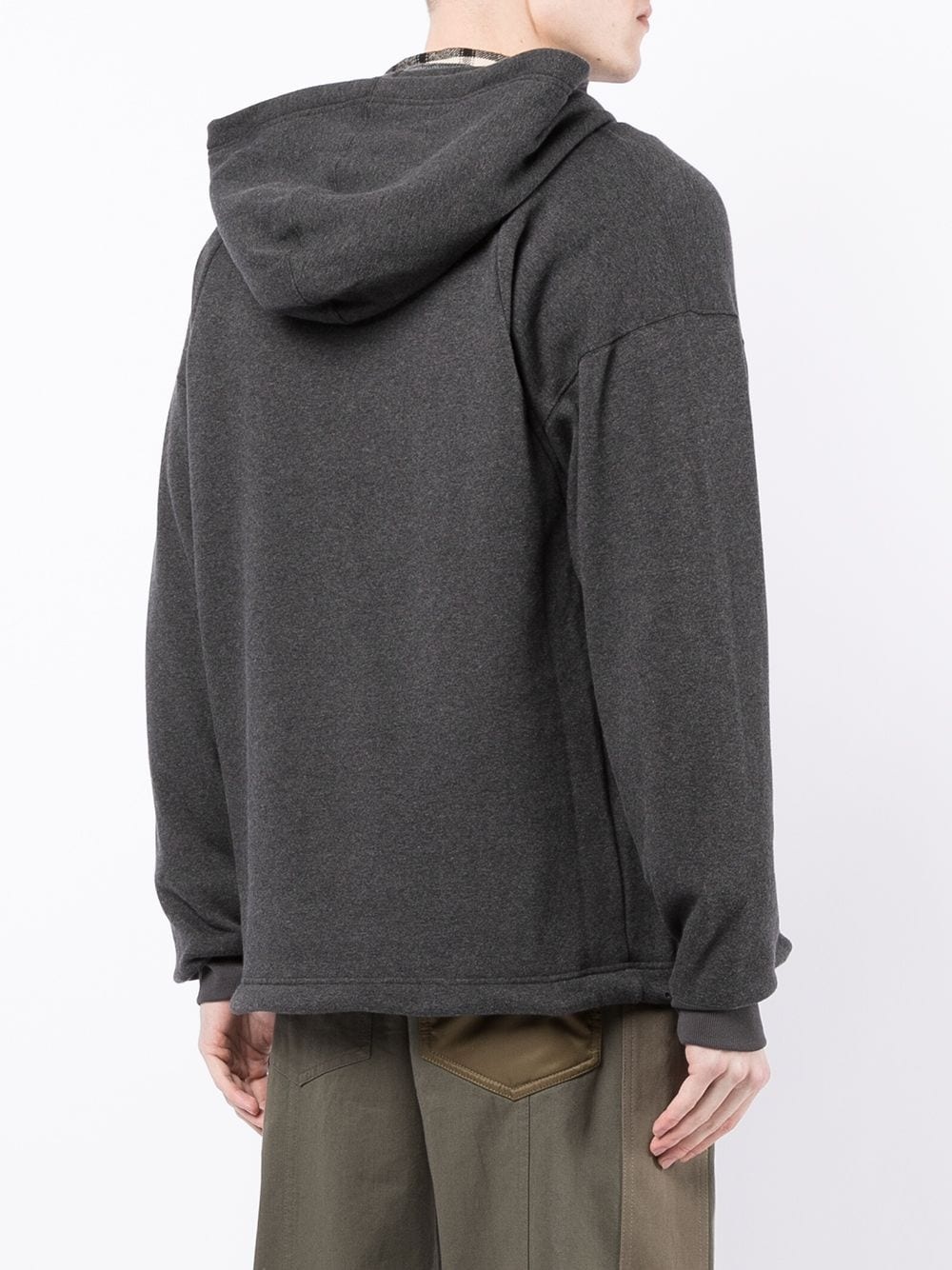 pullover layered hoodie - 4