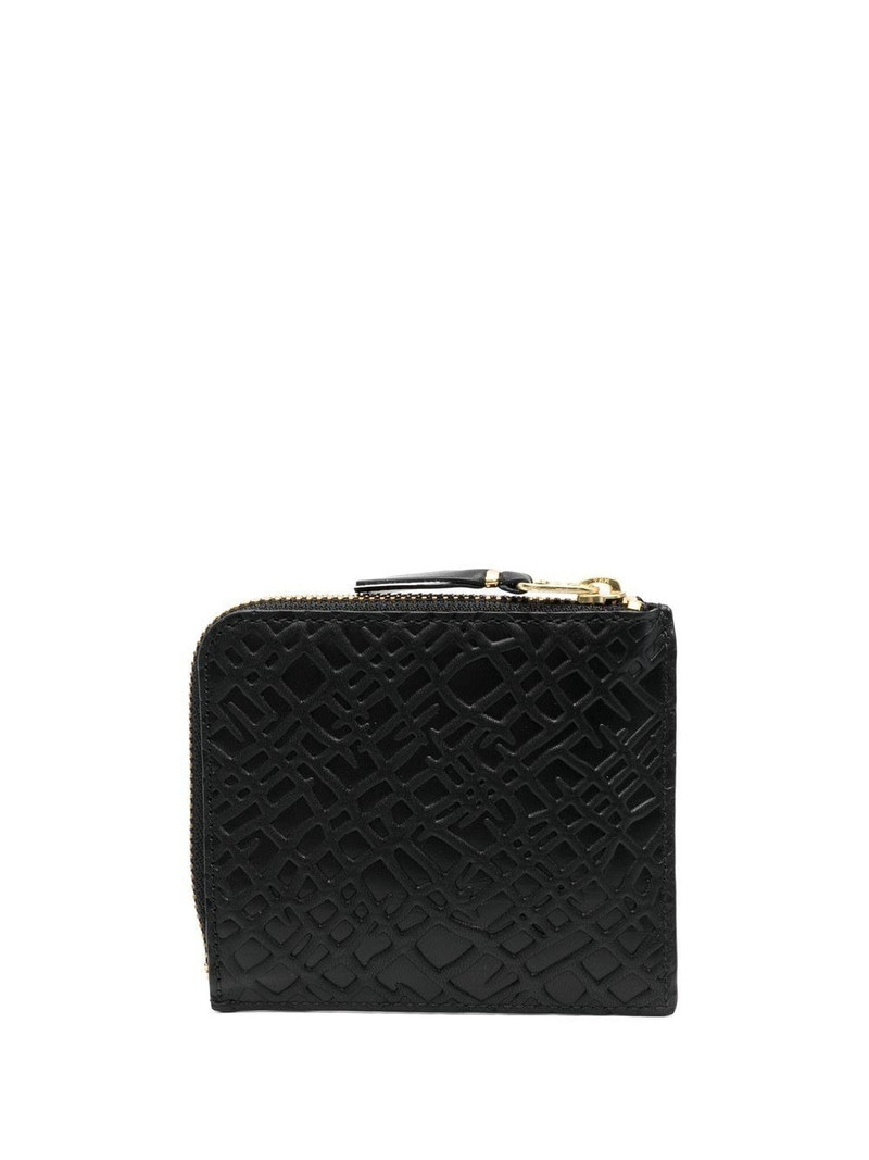 Comme Des Garçons debossed-logo zipped wallet outlook