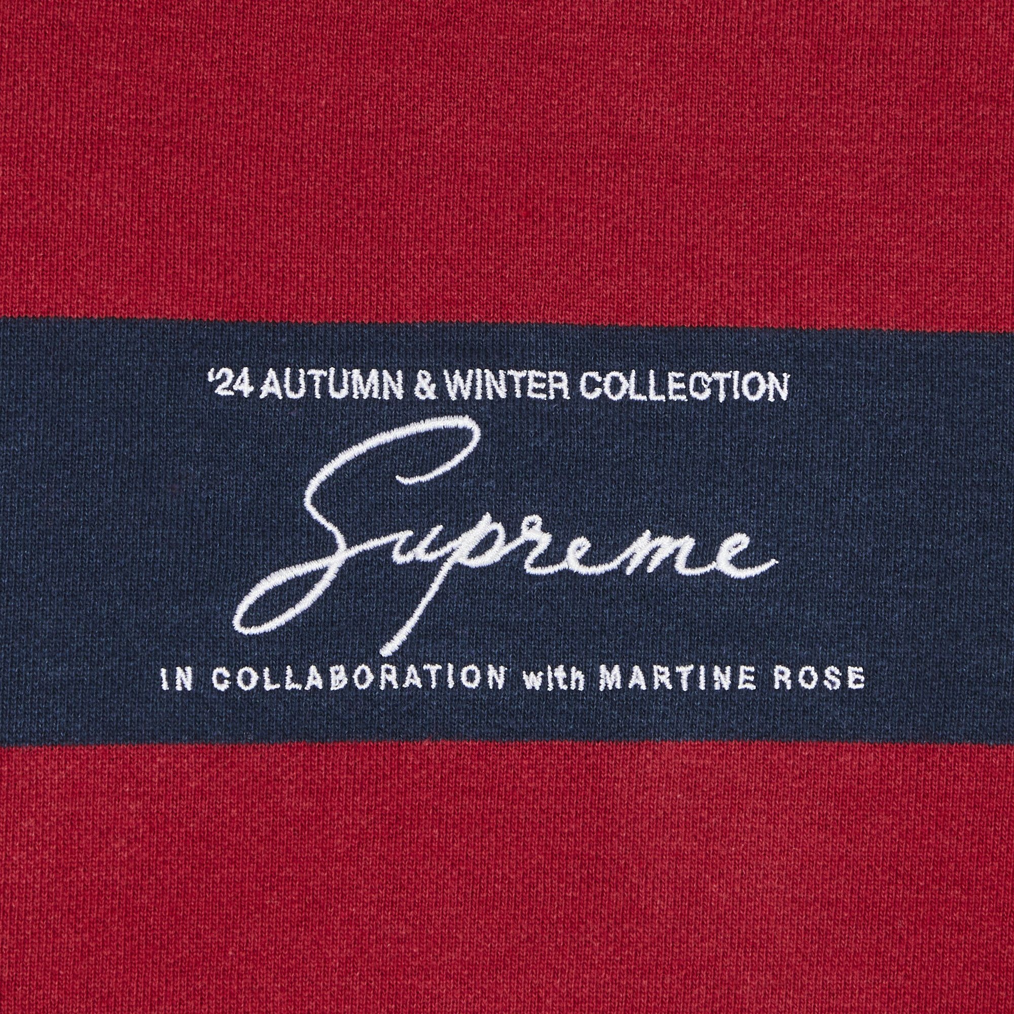 Supreme x Martine Rose Hooded Sweatshirt 'Stripe' - 3