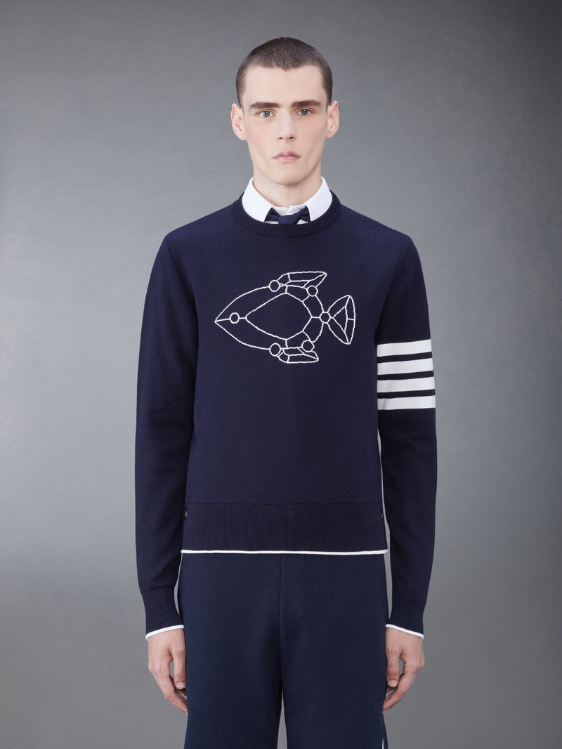 Fish Icon-intarsia jumper - 1