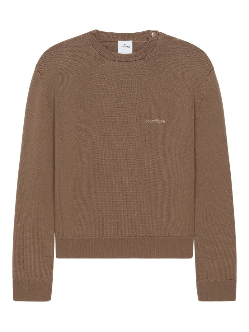 crew-neck embroidered sweatshirt 1