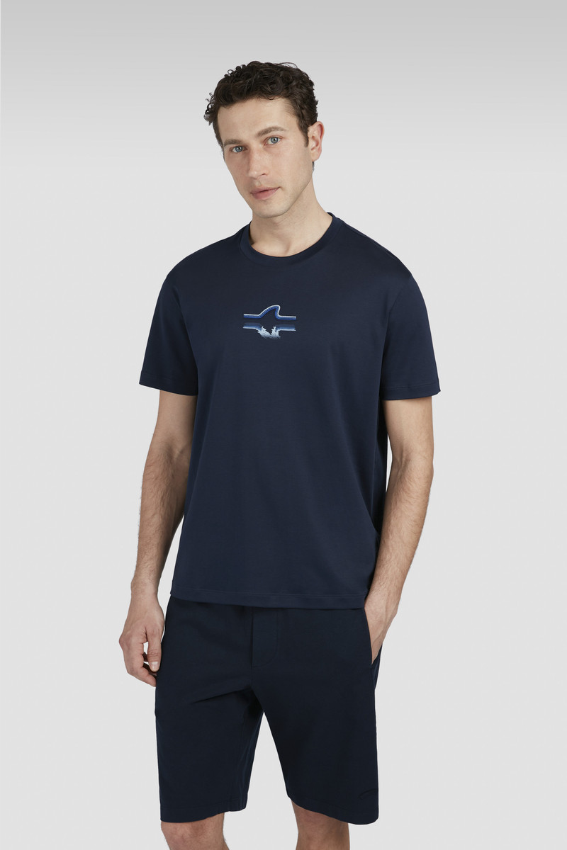 SUPIMA®의 T-SHIRT FIN EMBROIDERY를 가진 COTTON JERSEY 6