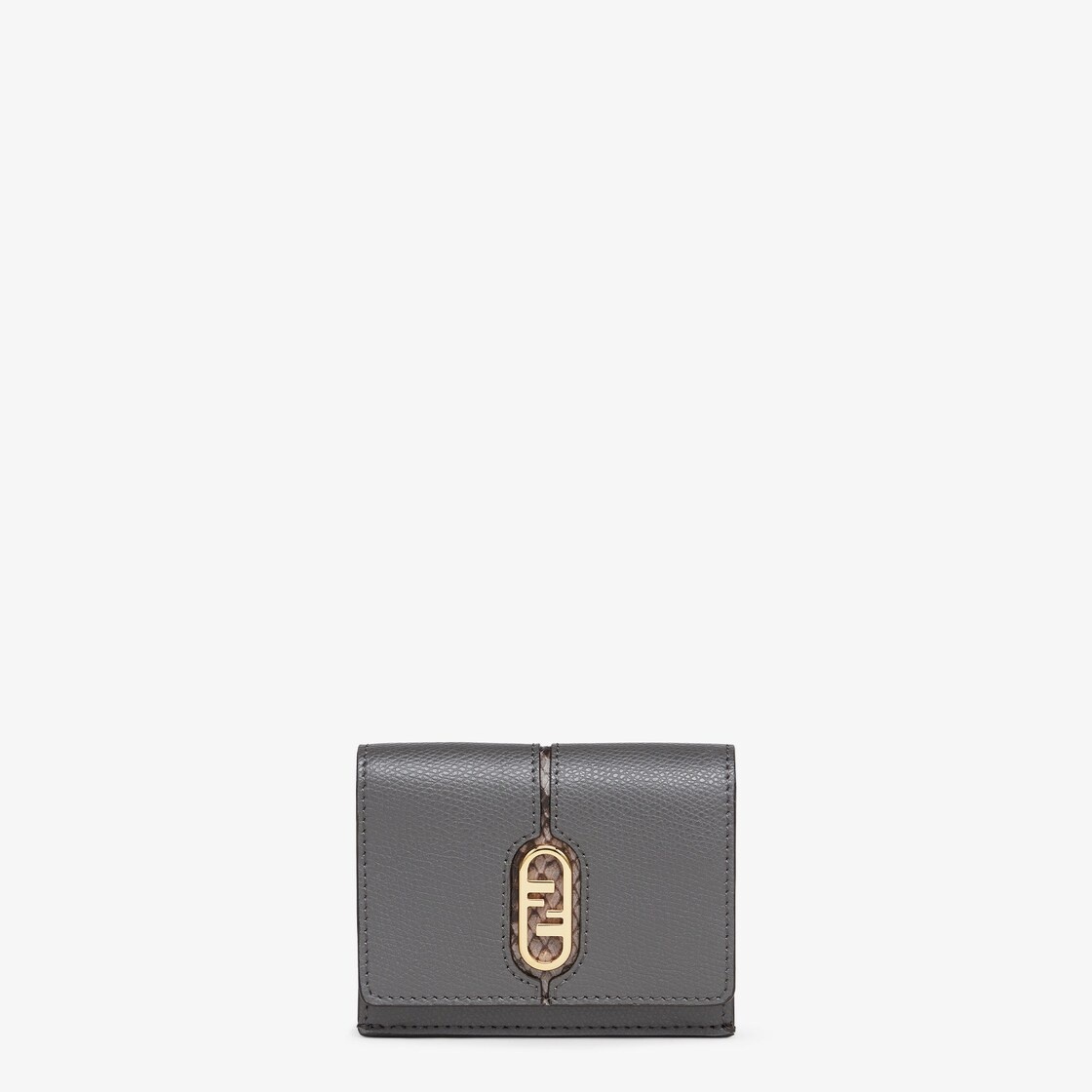 Fendi O’Lock medium tri-fold wallet. Divided into six card slots, a bill compartment and a coin pock - 1