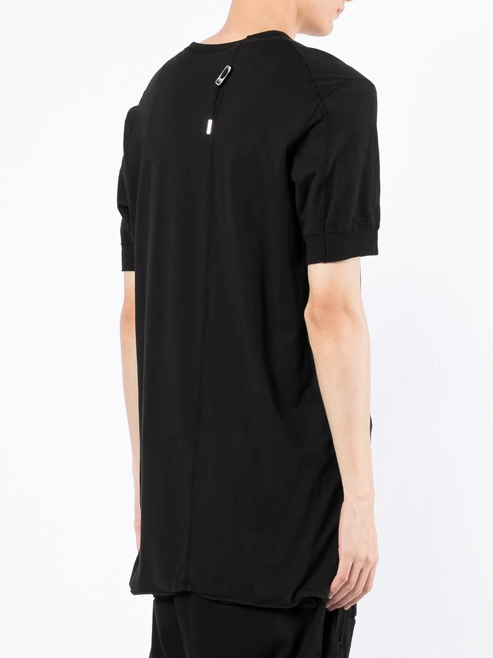 raw-cut hem cotton T-shirt - 4