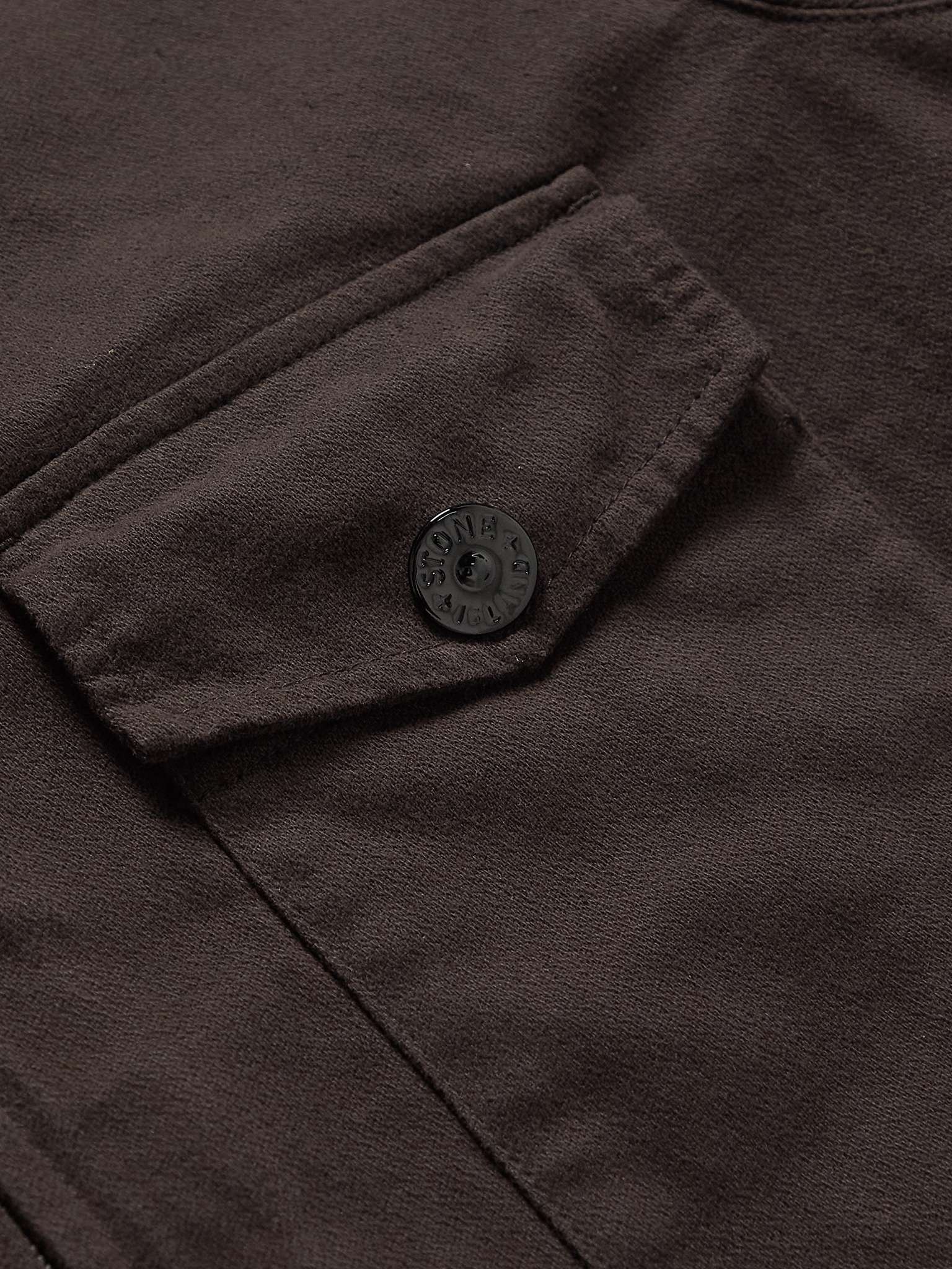 Logo-Appliquéd Cotton Overshirt - 3