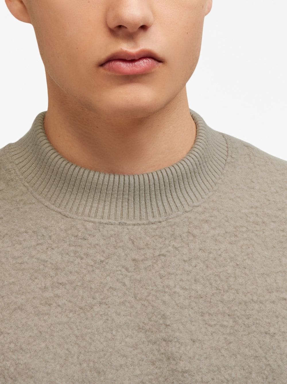 crew-neck fleece sweatshirt - 6