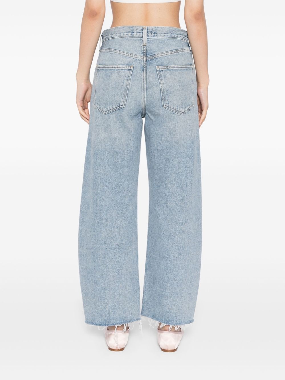 low curve fray jeans - 4