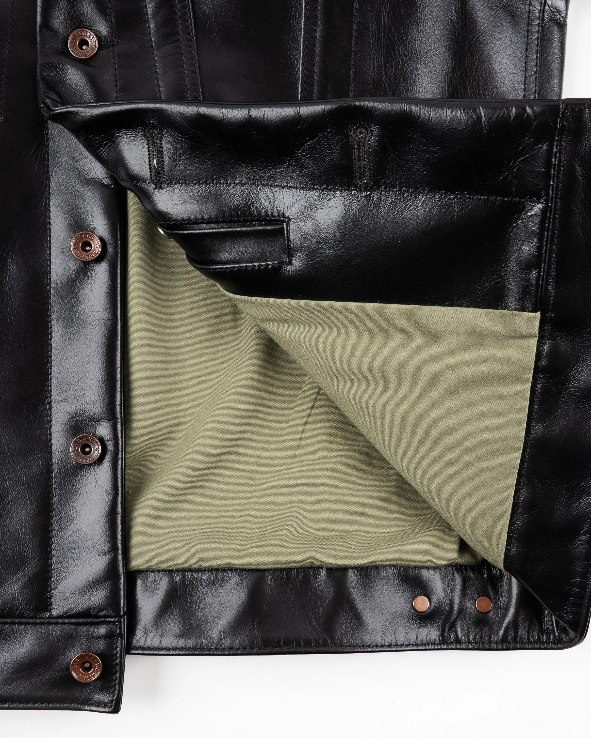 Iron Heart JAPANESE HORSEHIDE MODIFIED TYPE III JACKET - BLACK