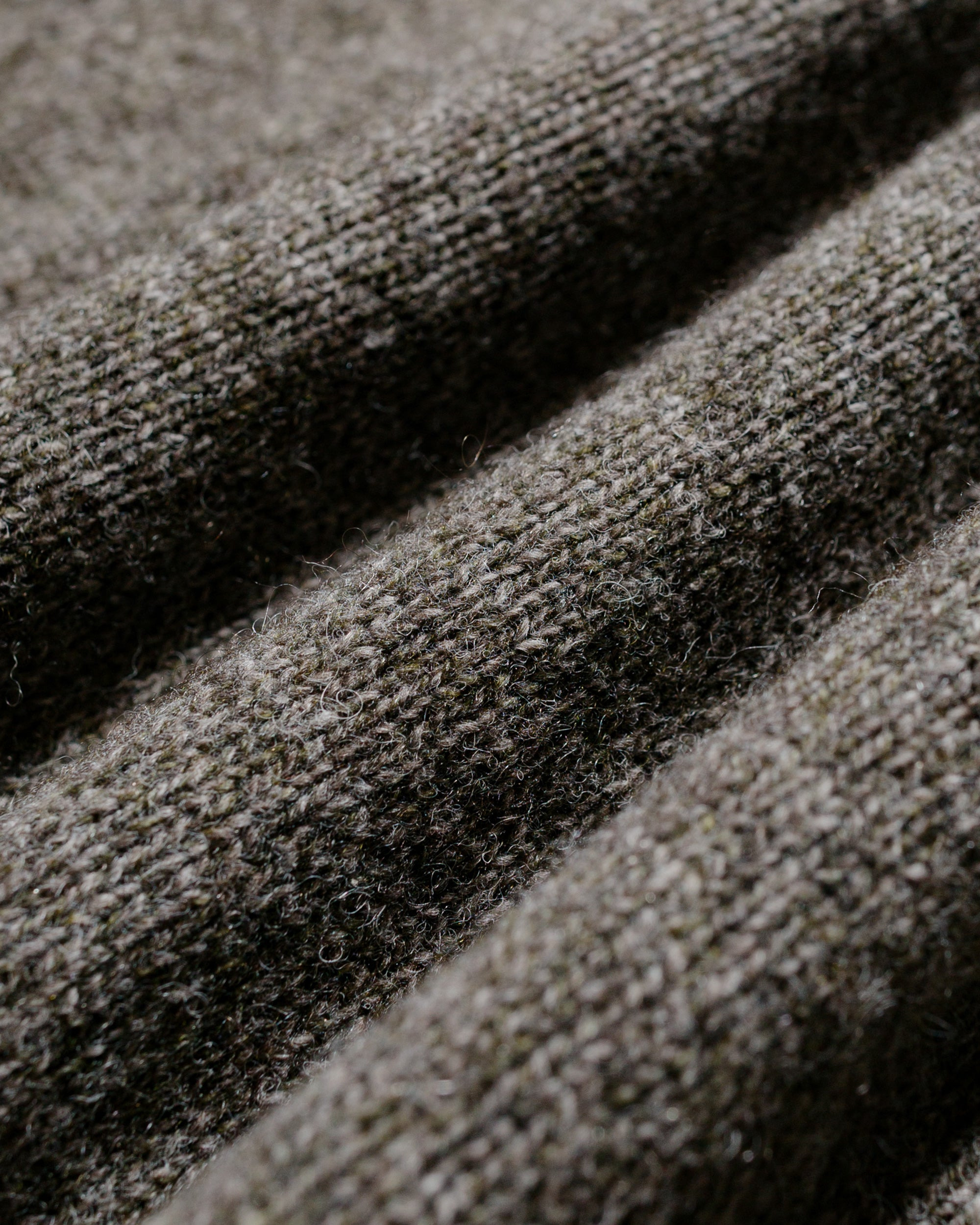 Seamless Crew Neck Yak Wool Cashmere Blend Natural Twist - 5