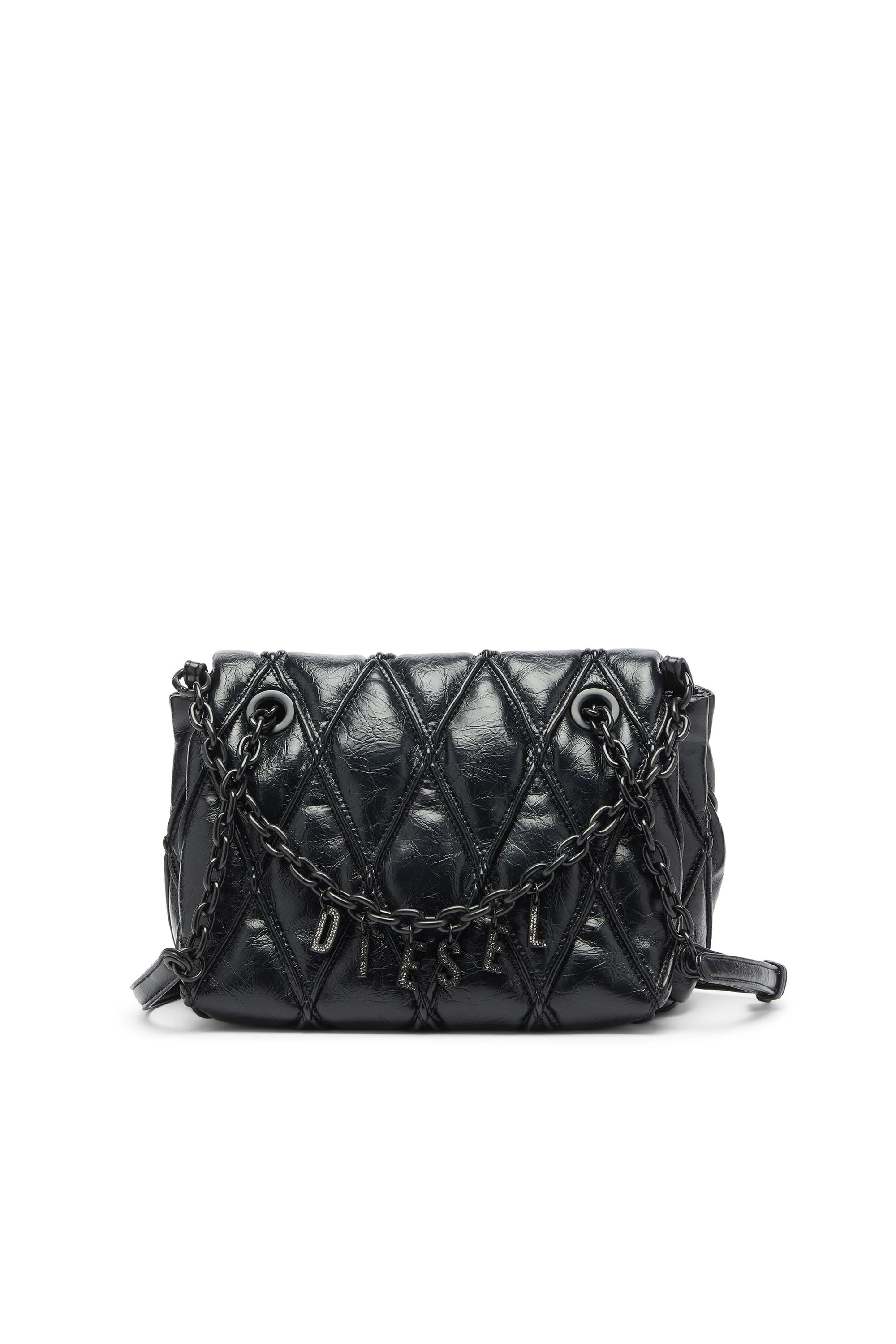 CHARM-D - SHOULDER BAG IN SHINY QUILTED PU - 1