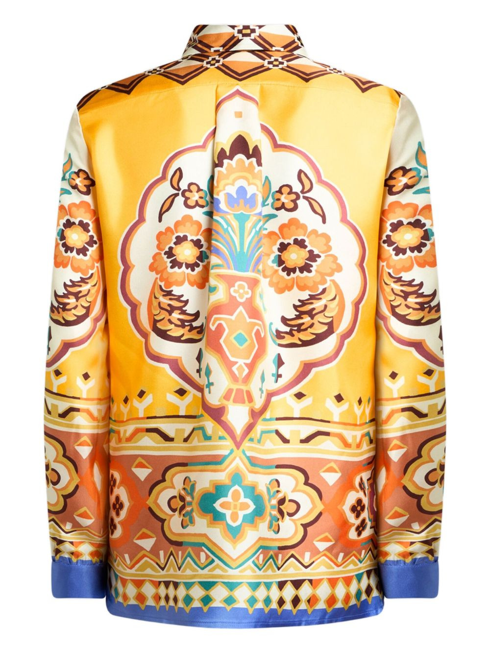 printed silk shirt - 2