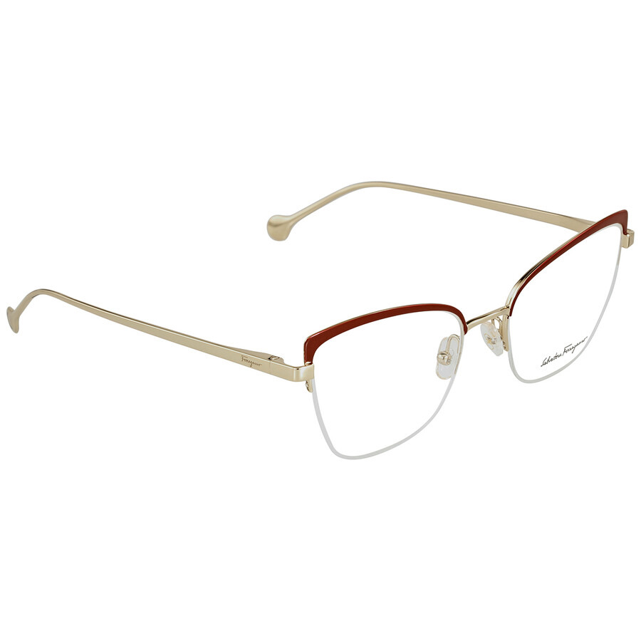 Open Box - Salvatore Ferragamo Demo Cat Eye Ladies Eyeglasses SF2182 744 53 - 3
