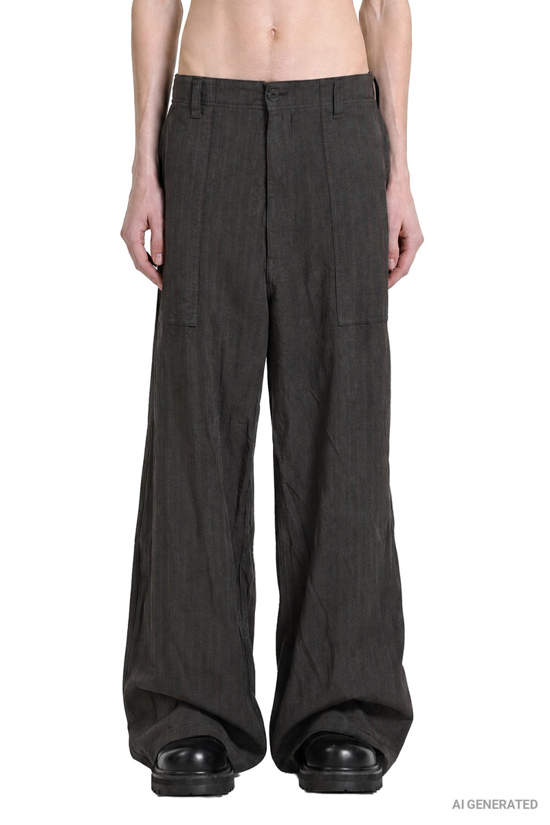 Striped Twill Trousers 1