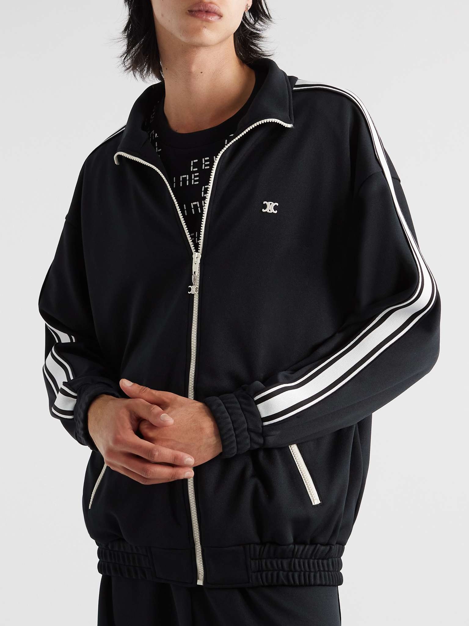 Striped Jersey Track Jacket - 4