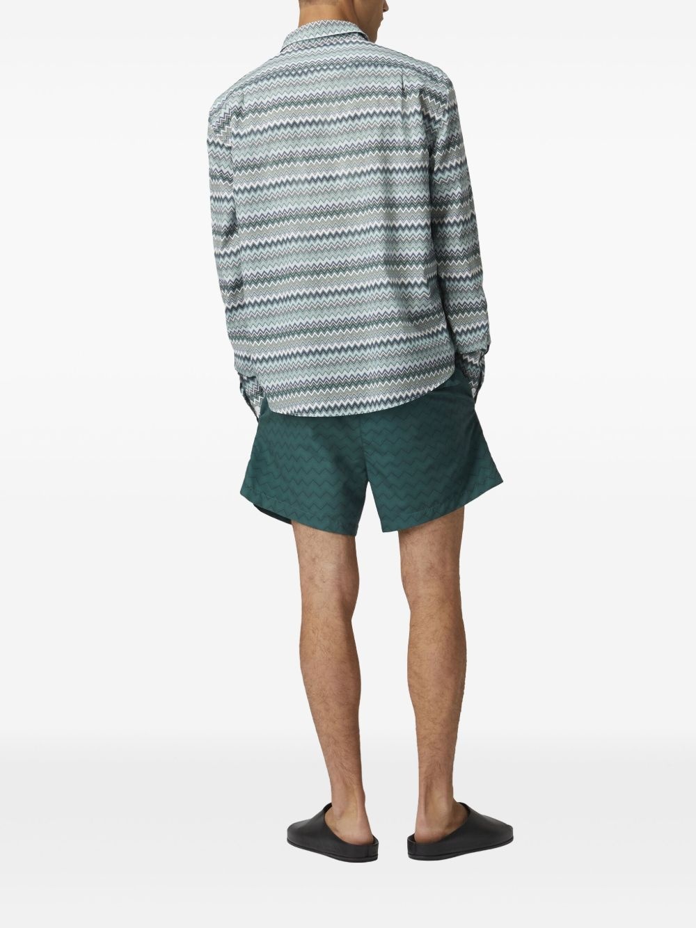 drawstring swim shorts - 3