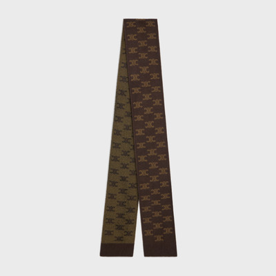 CELINE scarf in monogram wool, cashmere and silk outlook