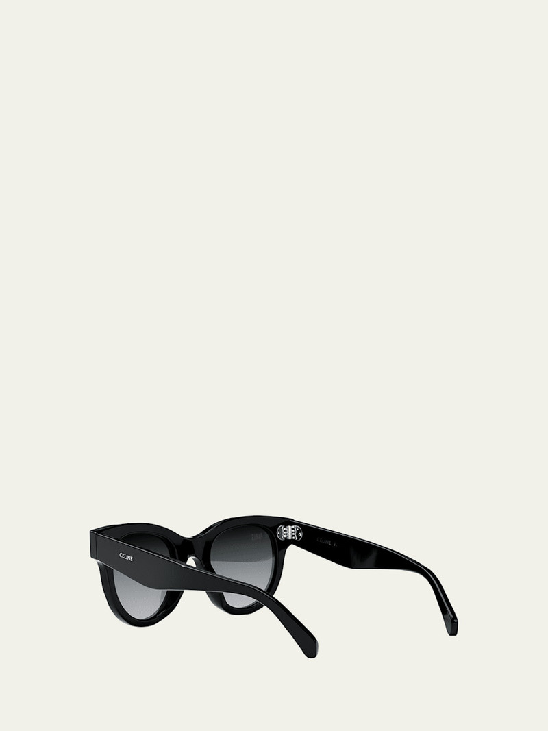 CELINE Tortoiseshell Acetate Cat-Eye Sunglasses outlook