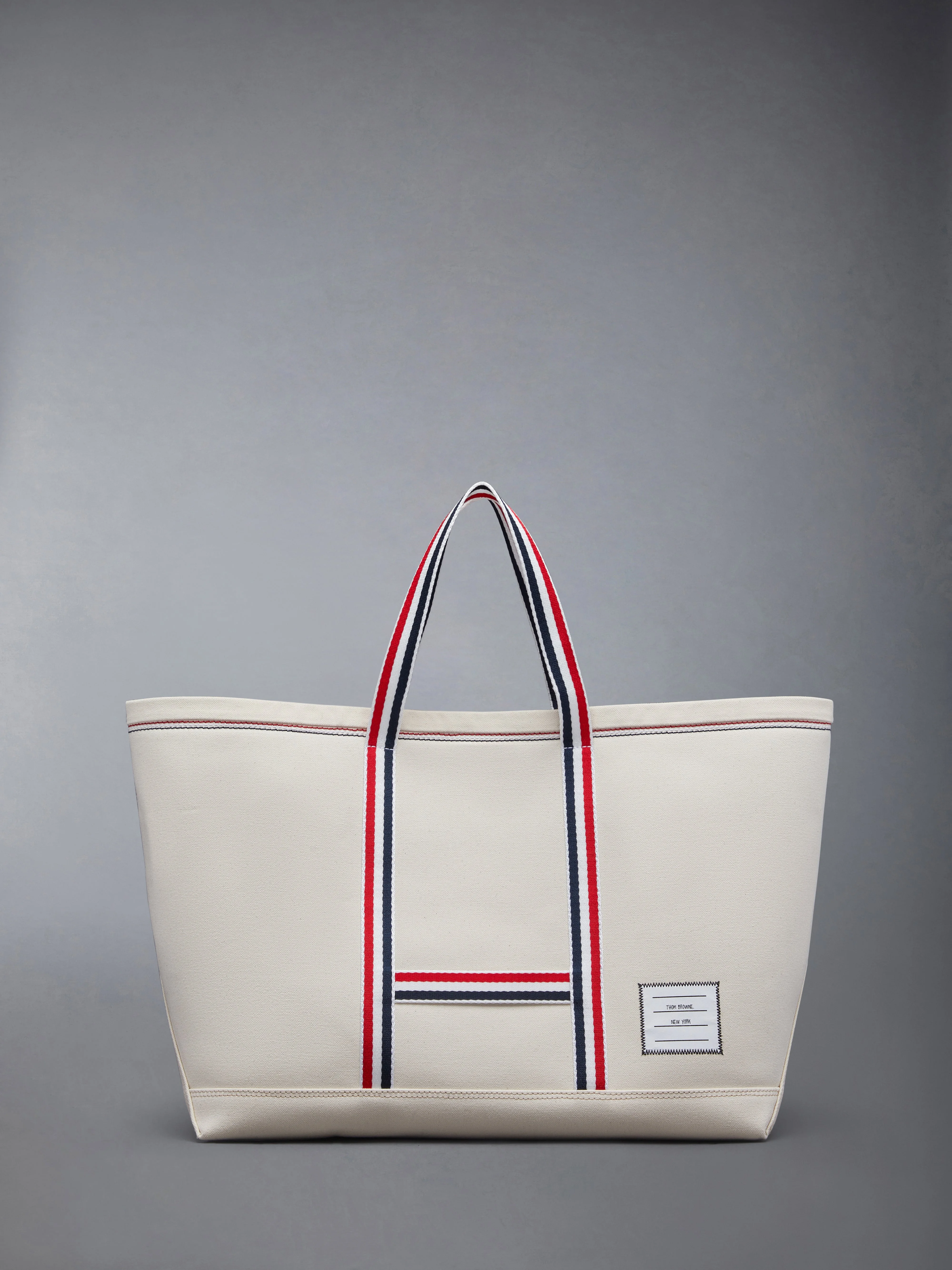 CANVAS STRIPE MEDIUM TOOL TOTE - 1