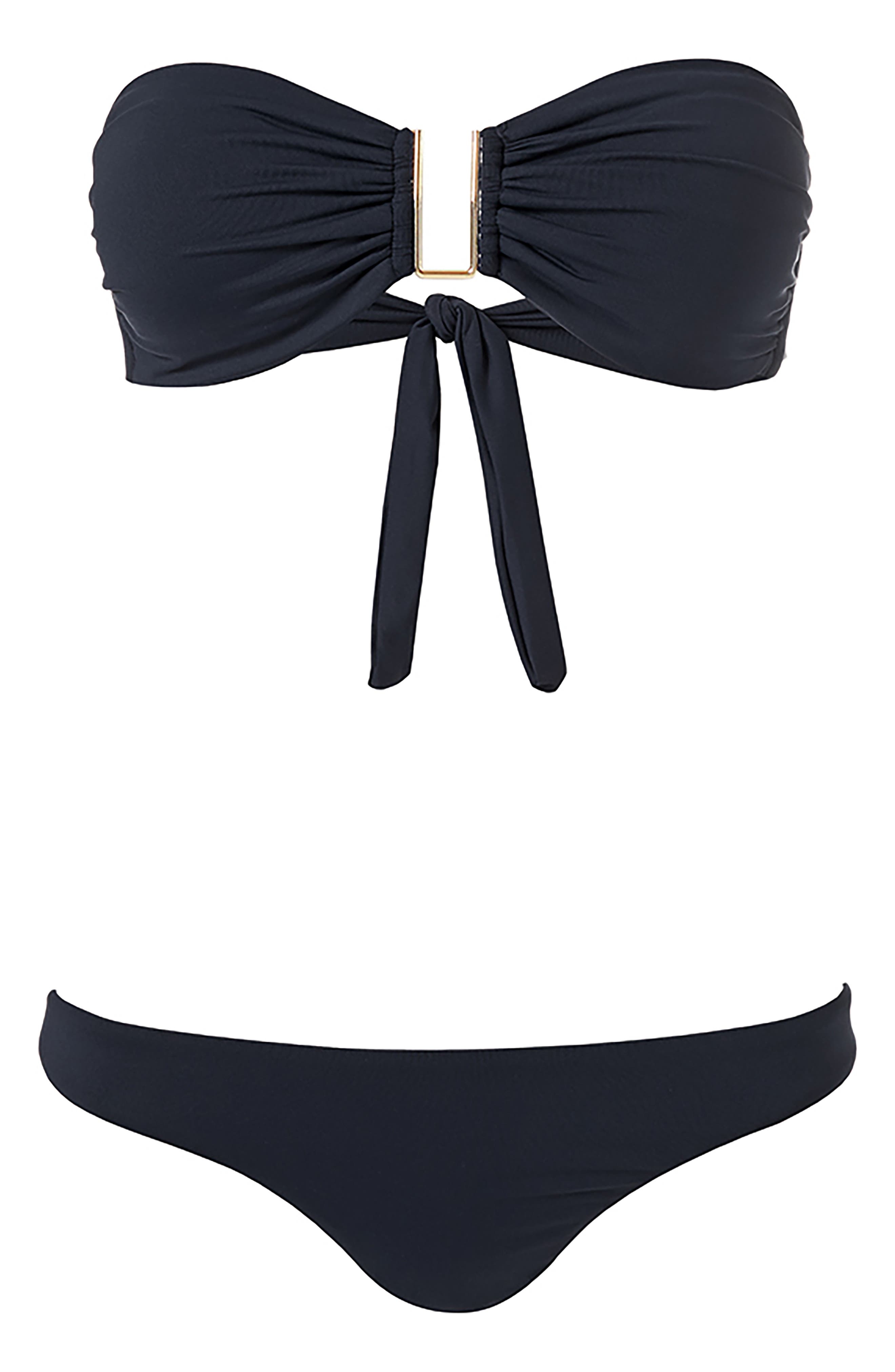 Melissa Odabash Barcelona Core U-Bar Strapless Bikini Top in Black at Nordstrom - 4