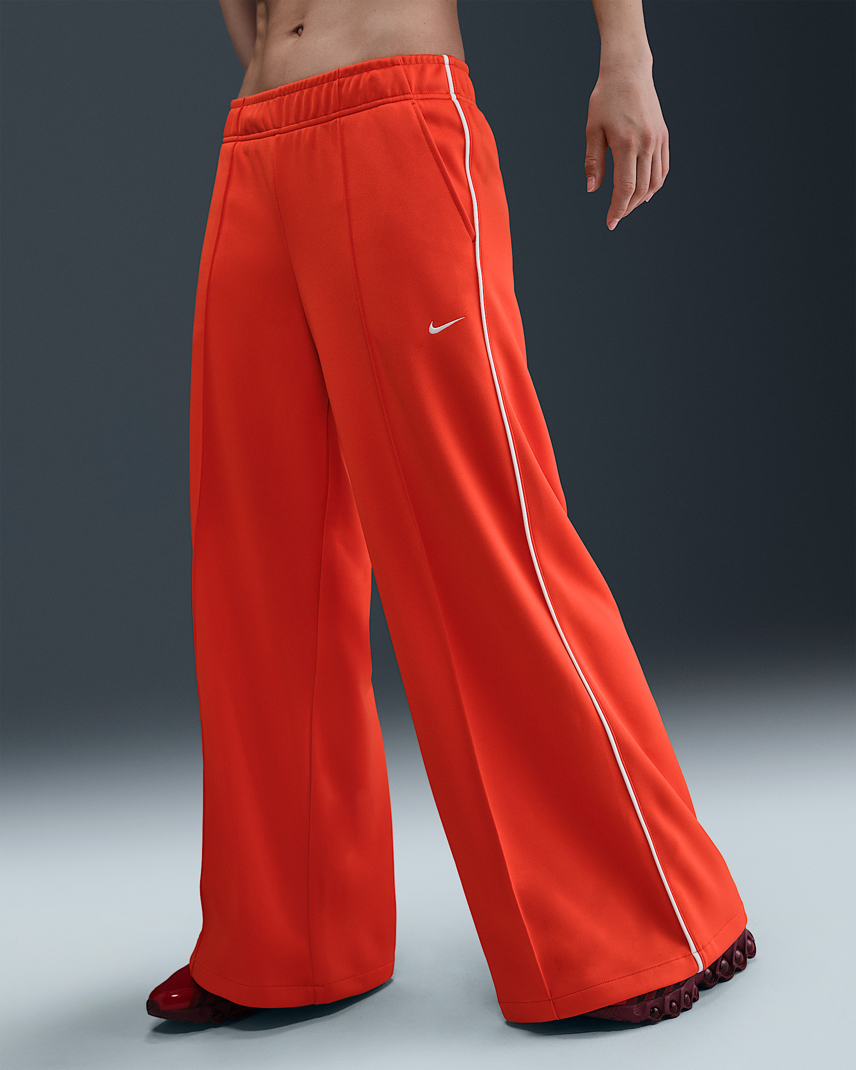 Nike Sportswear Women's Mid-Rise Wide-Leg Track Pants - 2