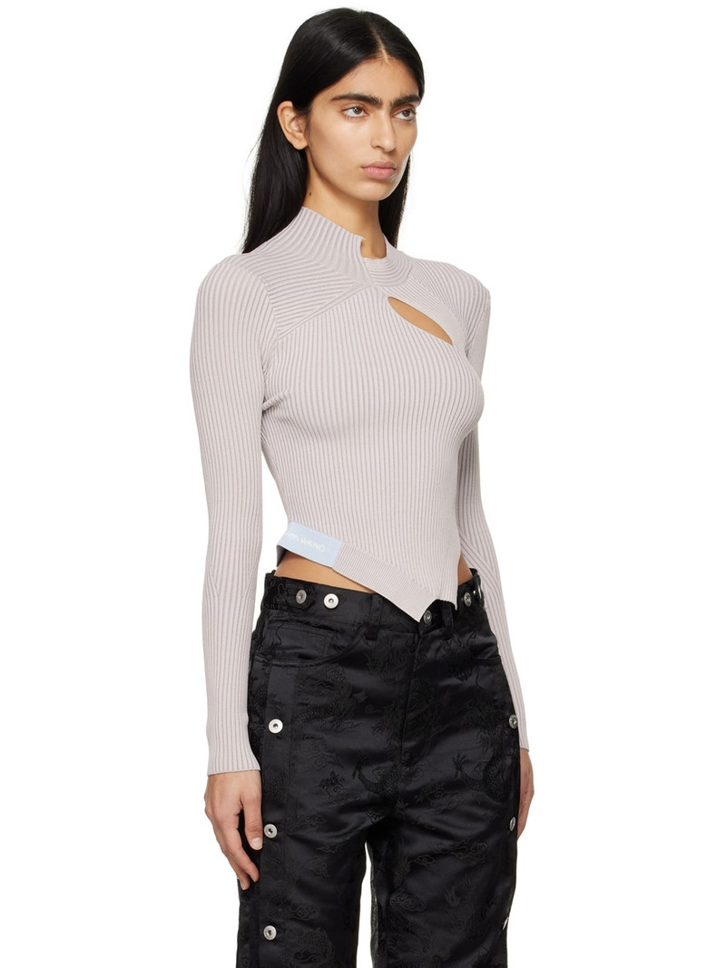 Gray Asymmetrical Sweater 2