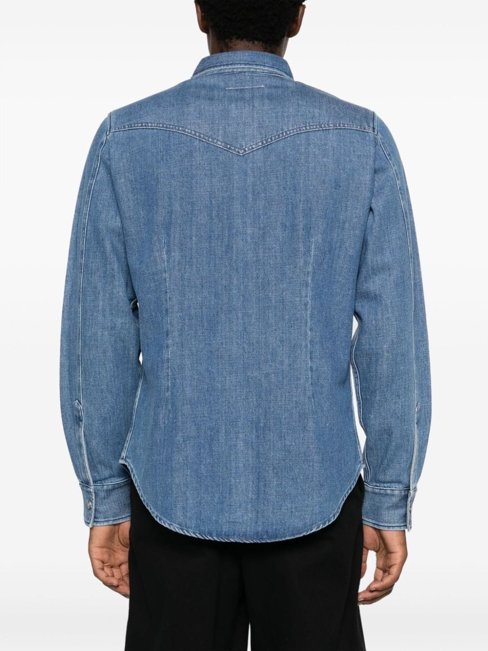 button-up denim shirt - 4