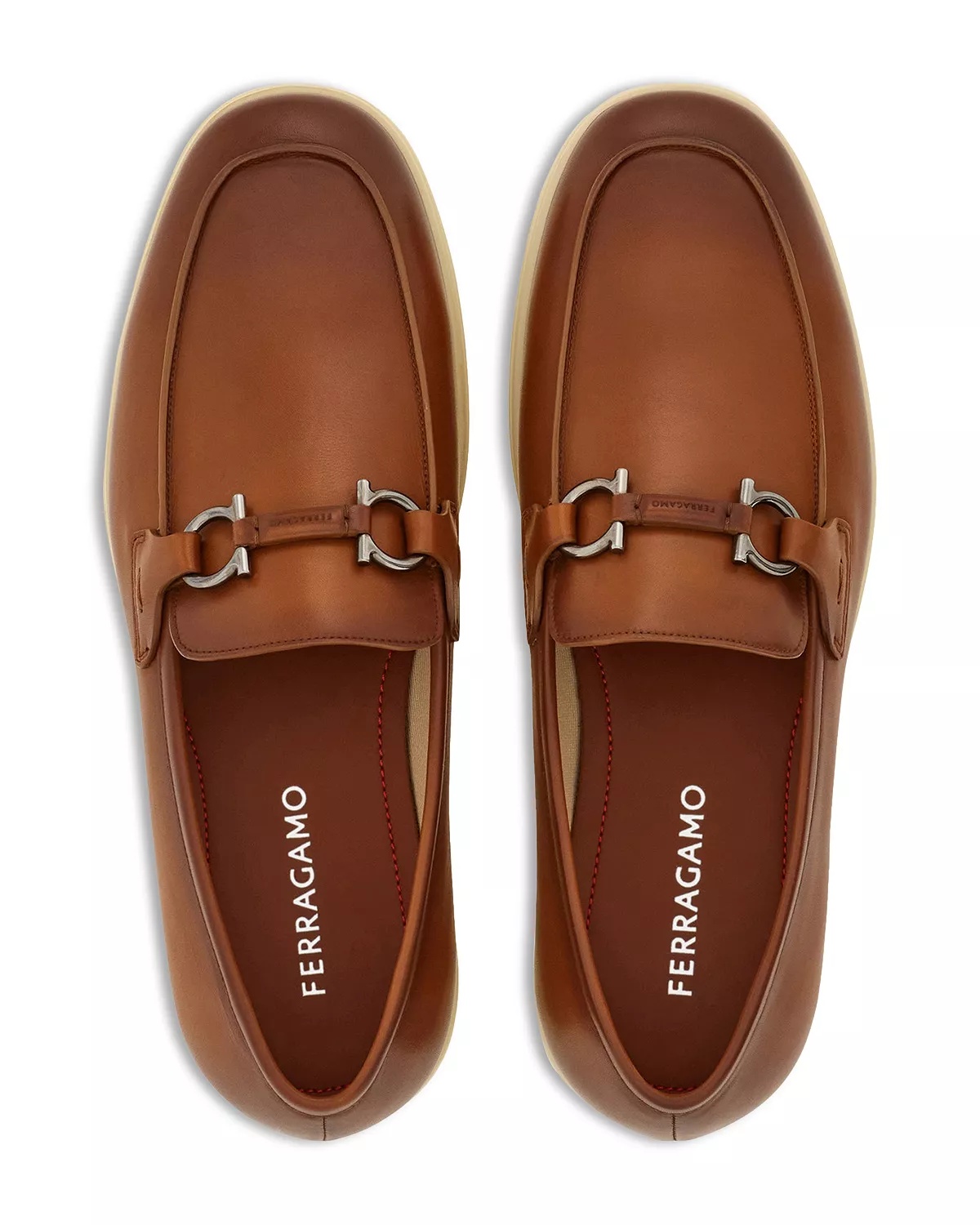 Men's Casual Loafers with Gancini Ornament - 2