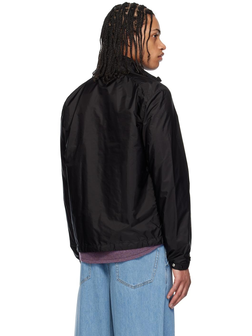 Black Montriond Hooded Windbreaker Jacket - 3