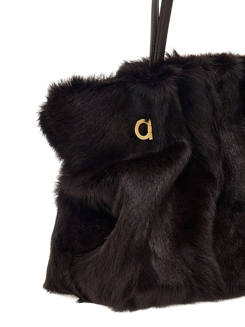 Gancini leather shoulder bag 4