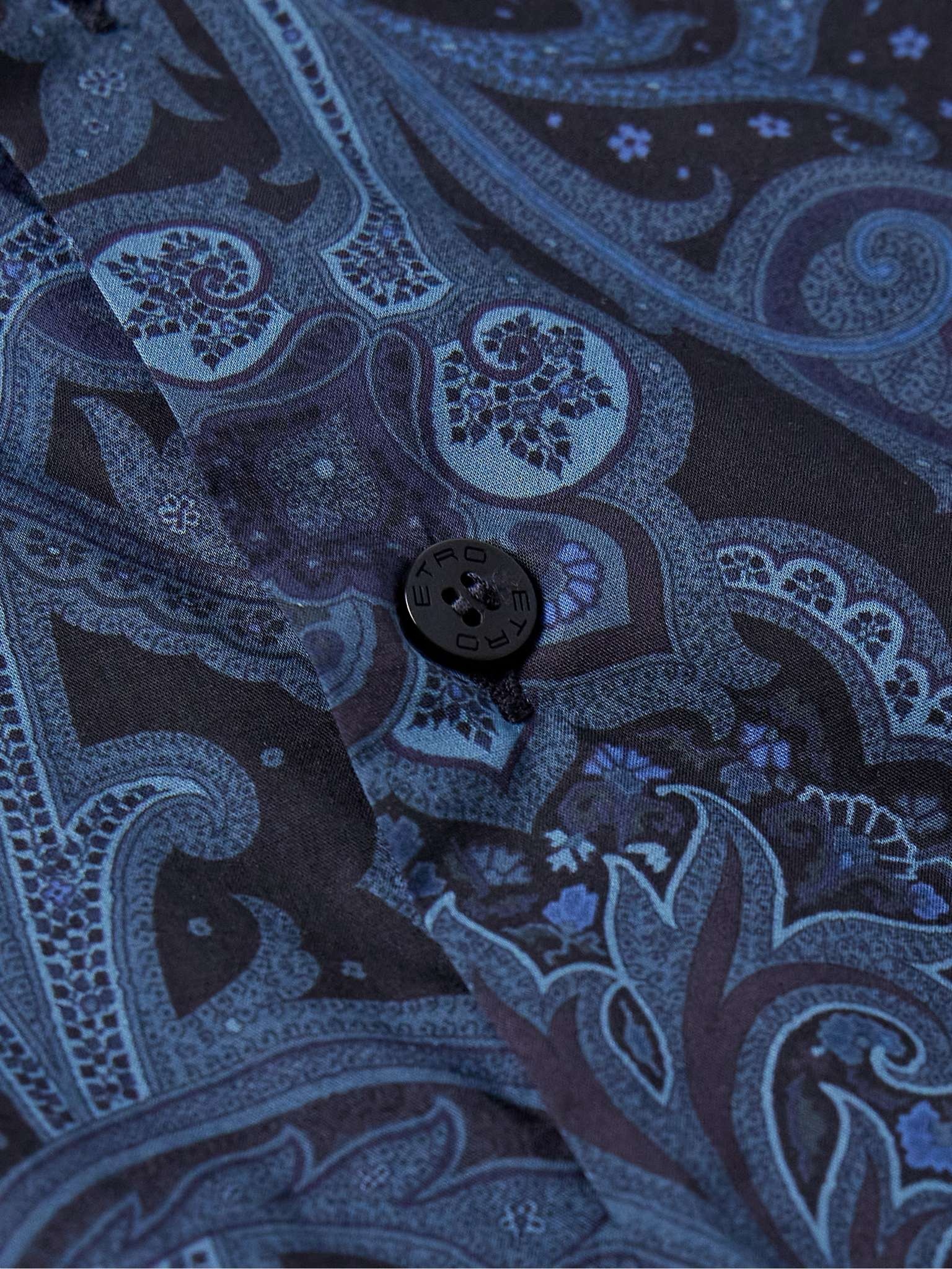 Slim-Fit Paisley-Print Cotton-Poplin Shirt - 5