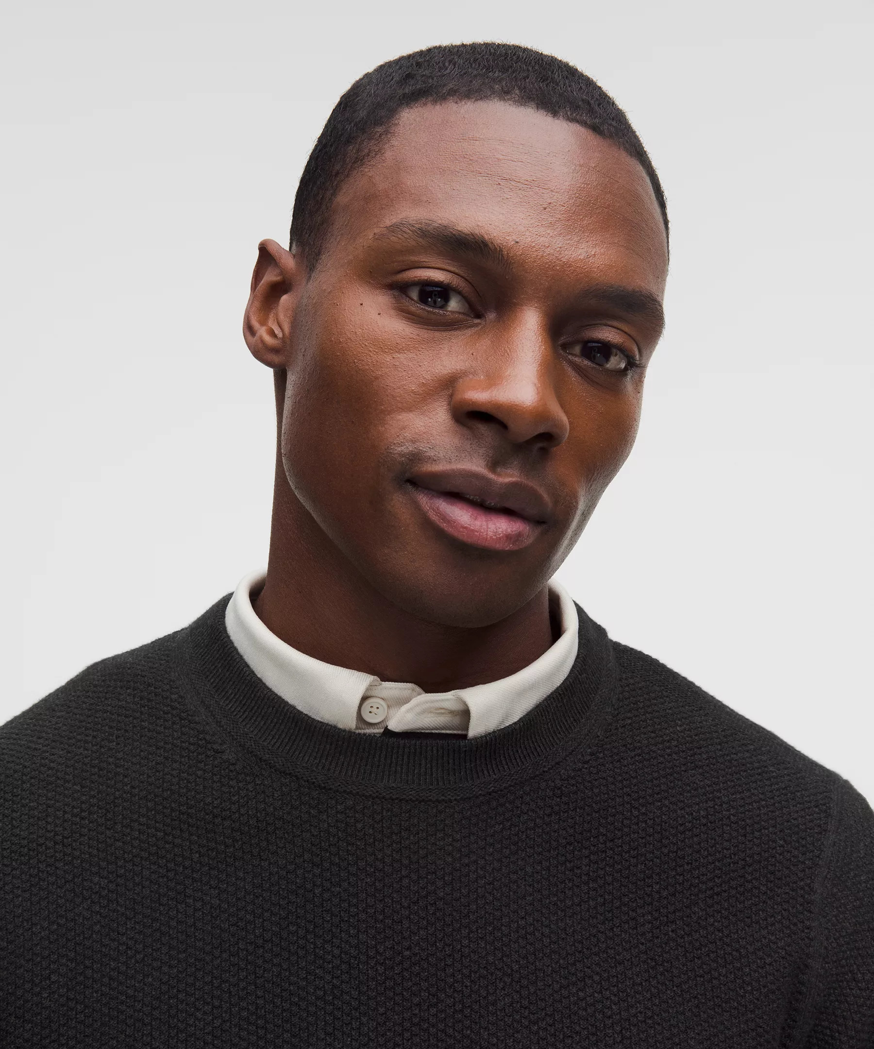 Textured Knit Crewneck Sweater - 4