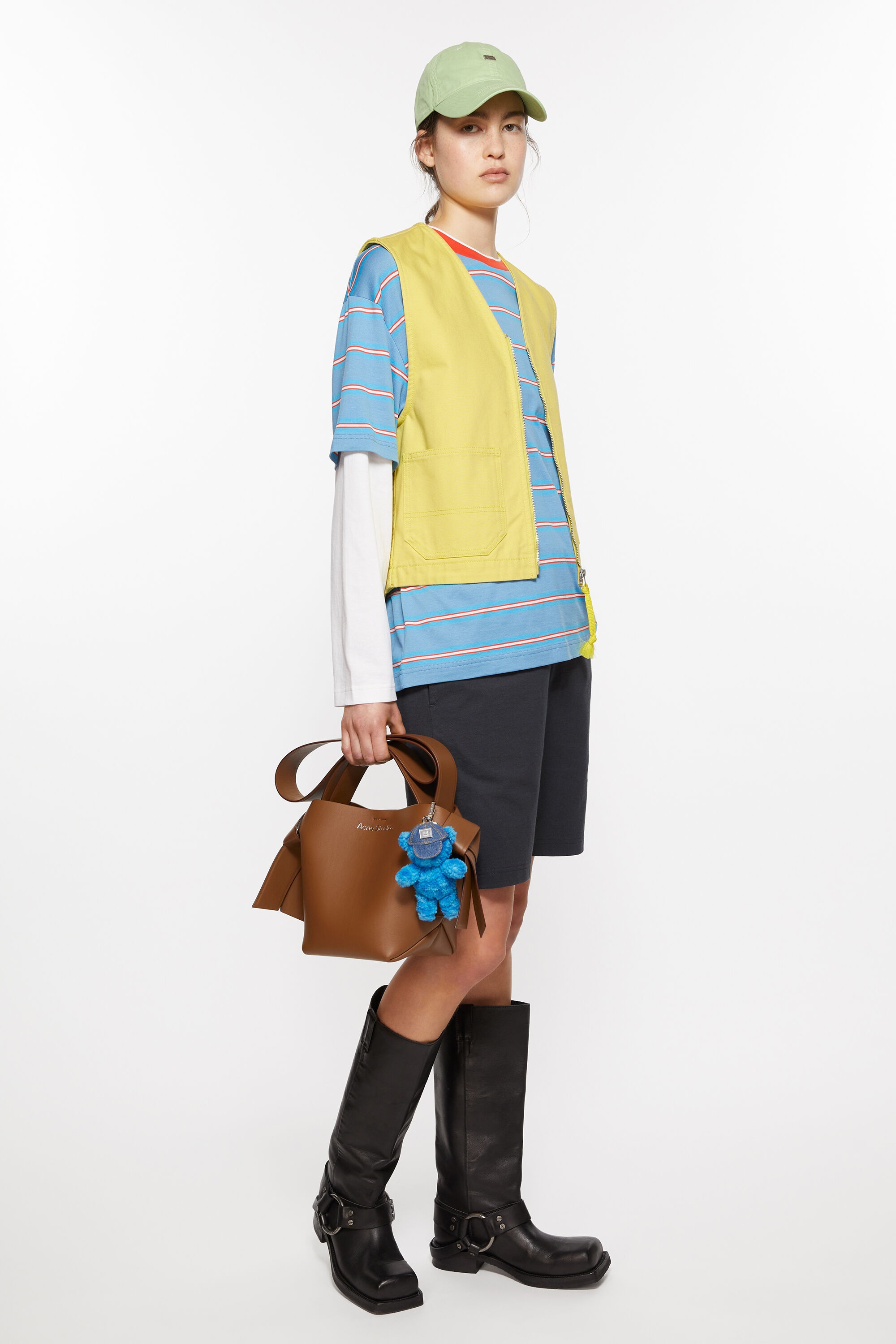 Canvas vest jacket - Dusty yellow - 5