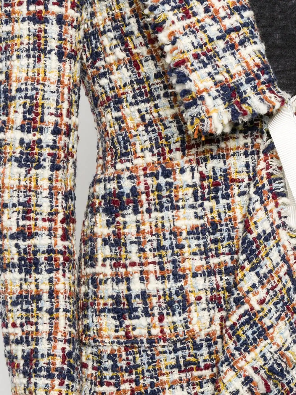 asymmetric tweed jacket - 5